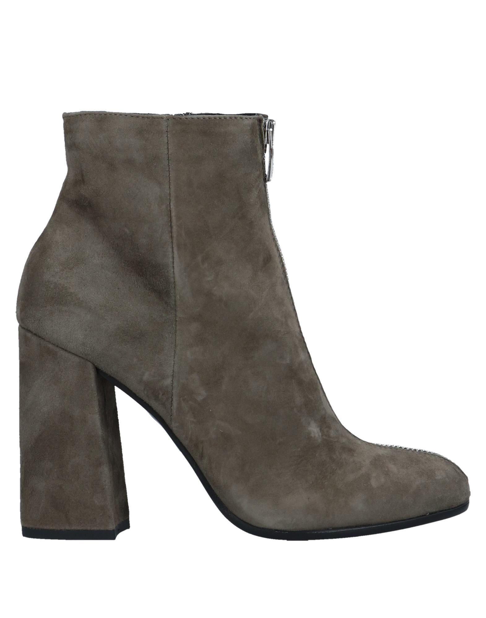 Janet & Janet Leather Ankle Boots in Military Green (Green) - Lyst