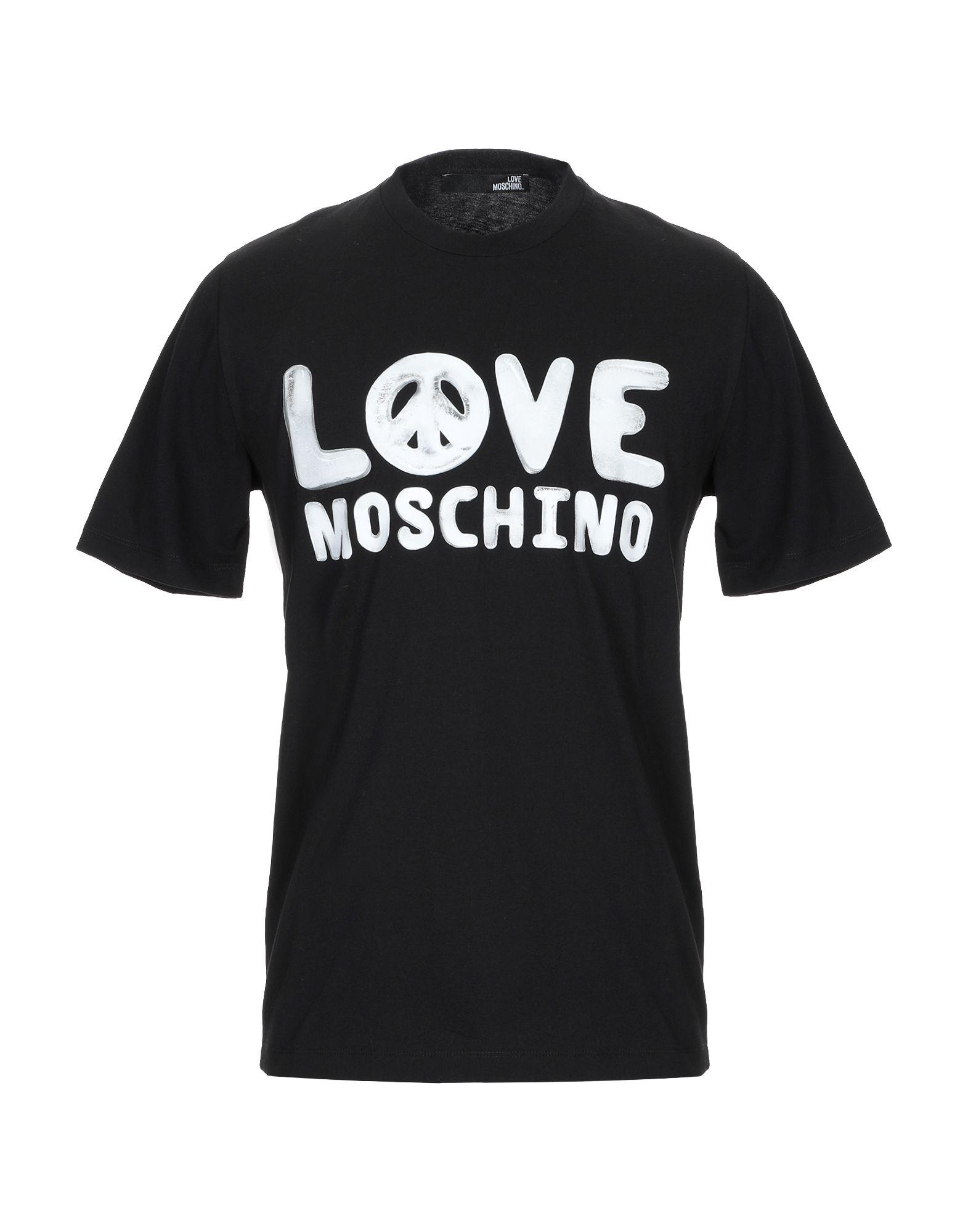 Love Moschino T-shirt in Black for Men - Lyst