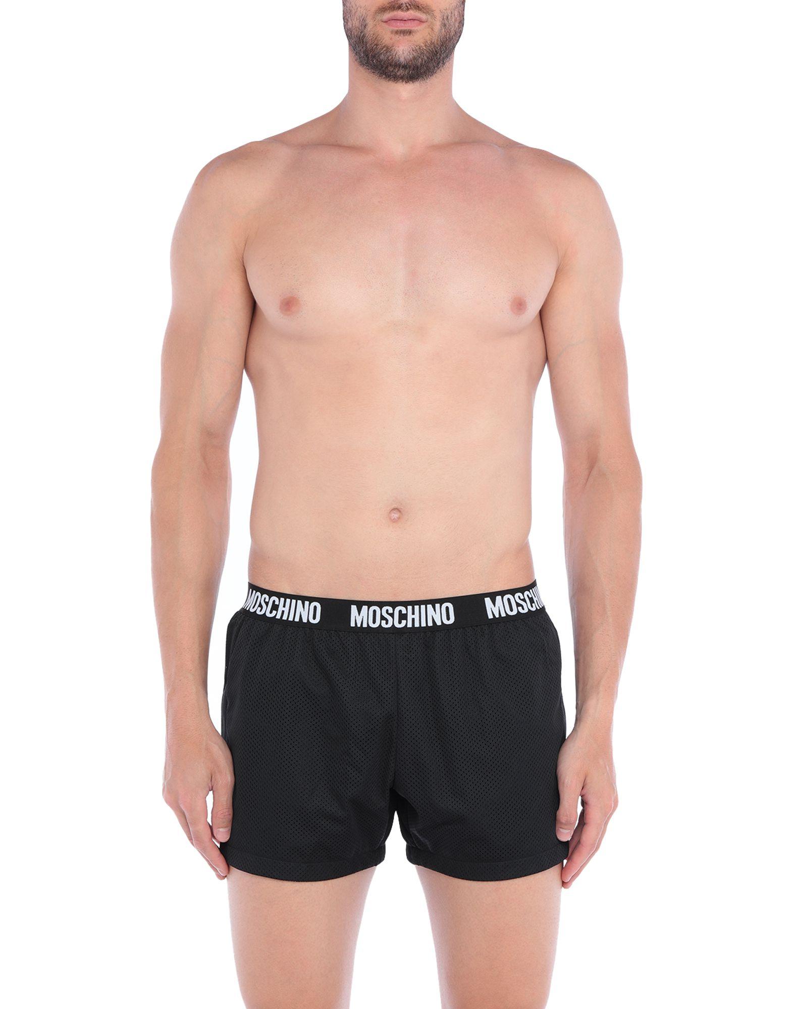 Moschino Swimming Trunks in Black for Men - Lyst