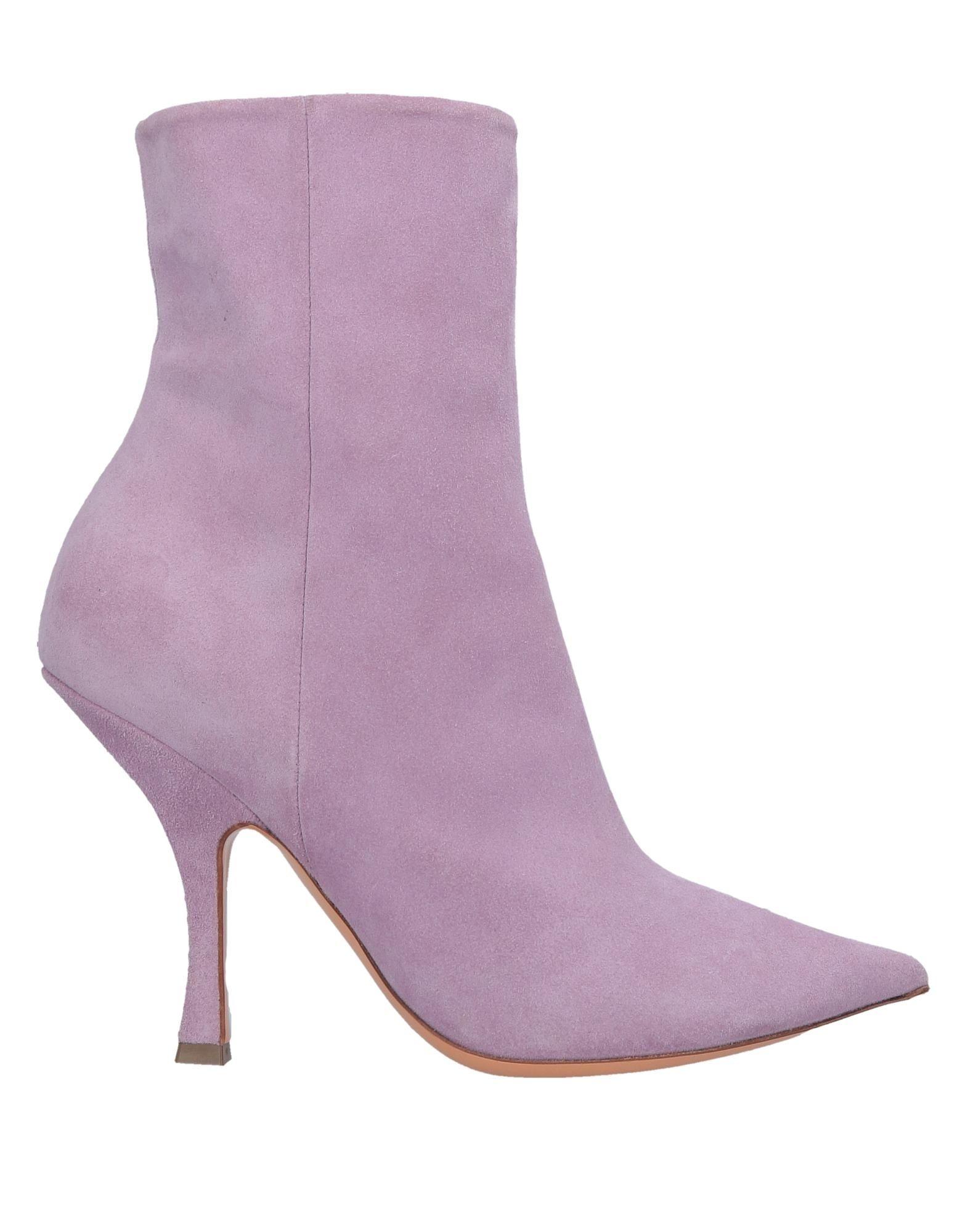 Y. Project Leather Ankle Boots in Light Purple (Purple) - Lyst