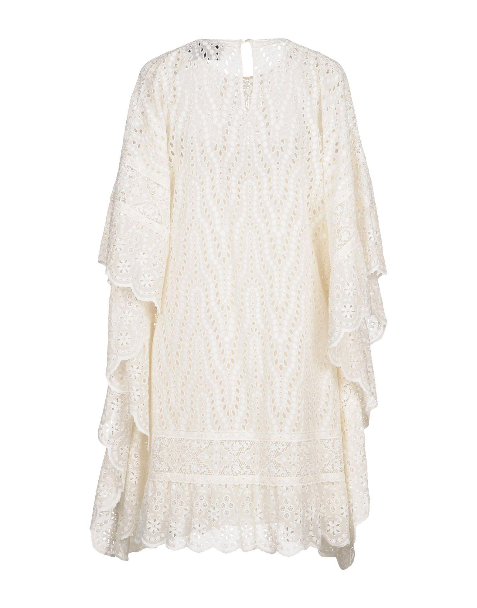 Valentino Lace Short Dress in White - Lyst