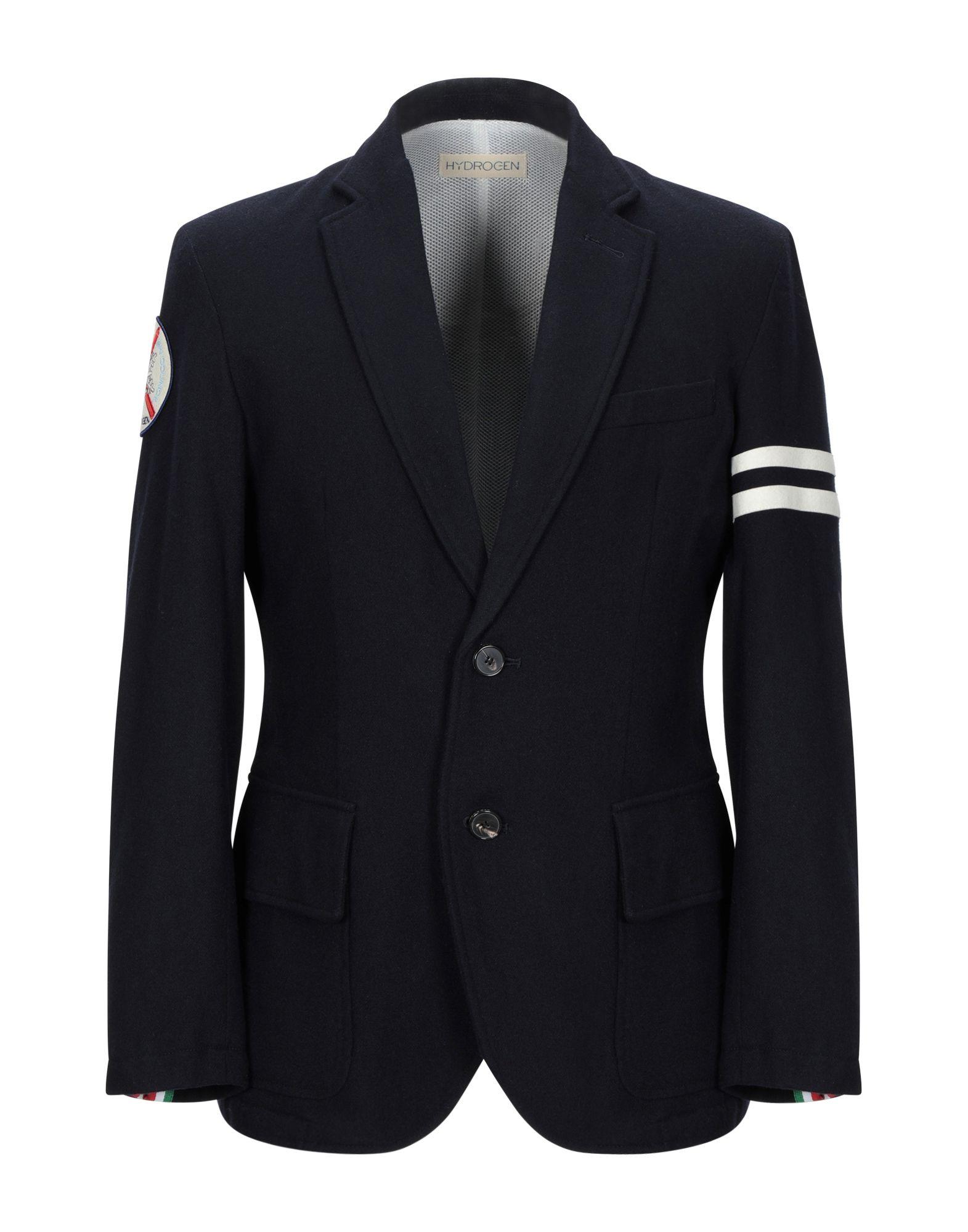Hydrogen Felt Blazer in Dark Blue (Blue) for Men - Lyst