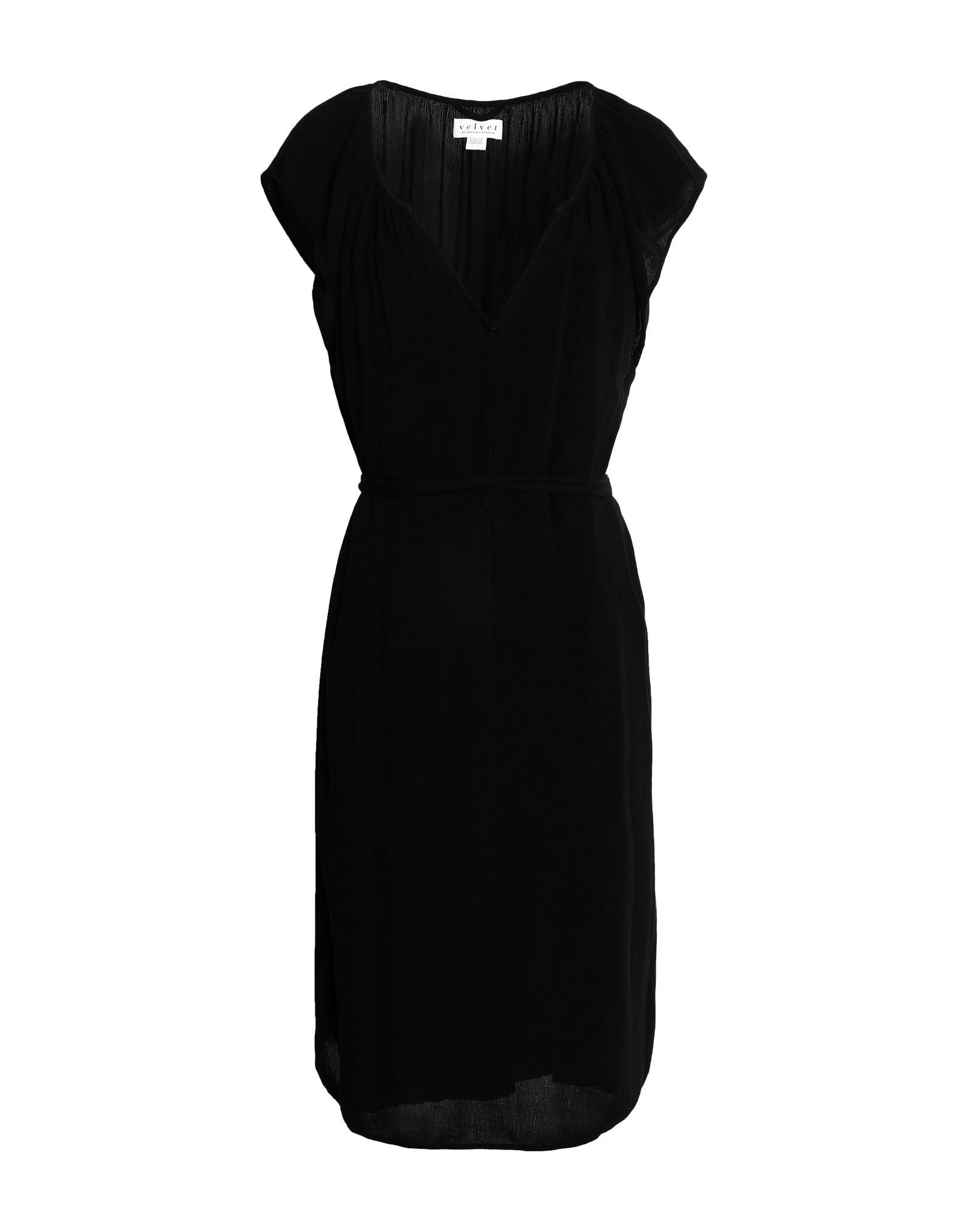 Lyst Velvet By Graham & Spencer Kneelength Dress in Black