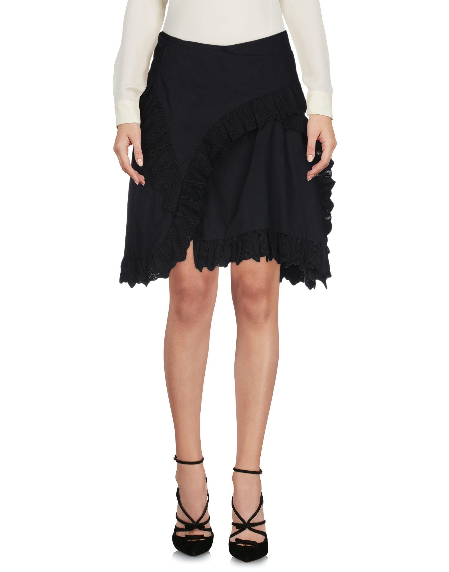 Étoile Isabel Marant Knee Length Skirt in Black - Lyst
