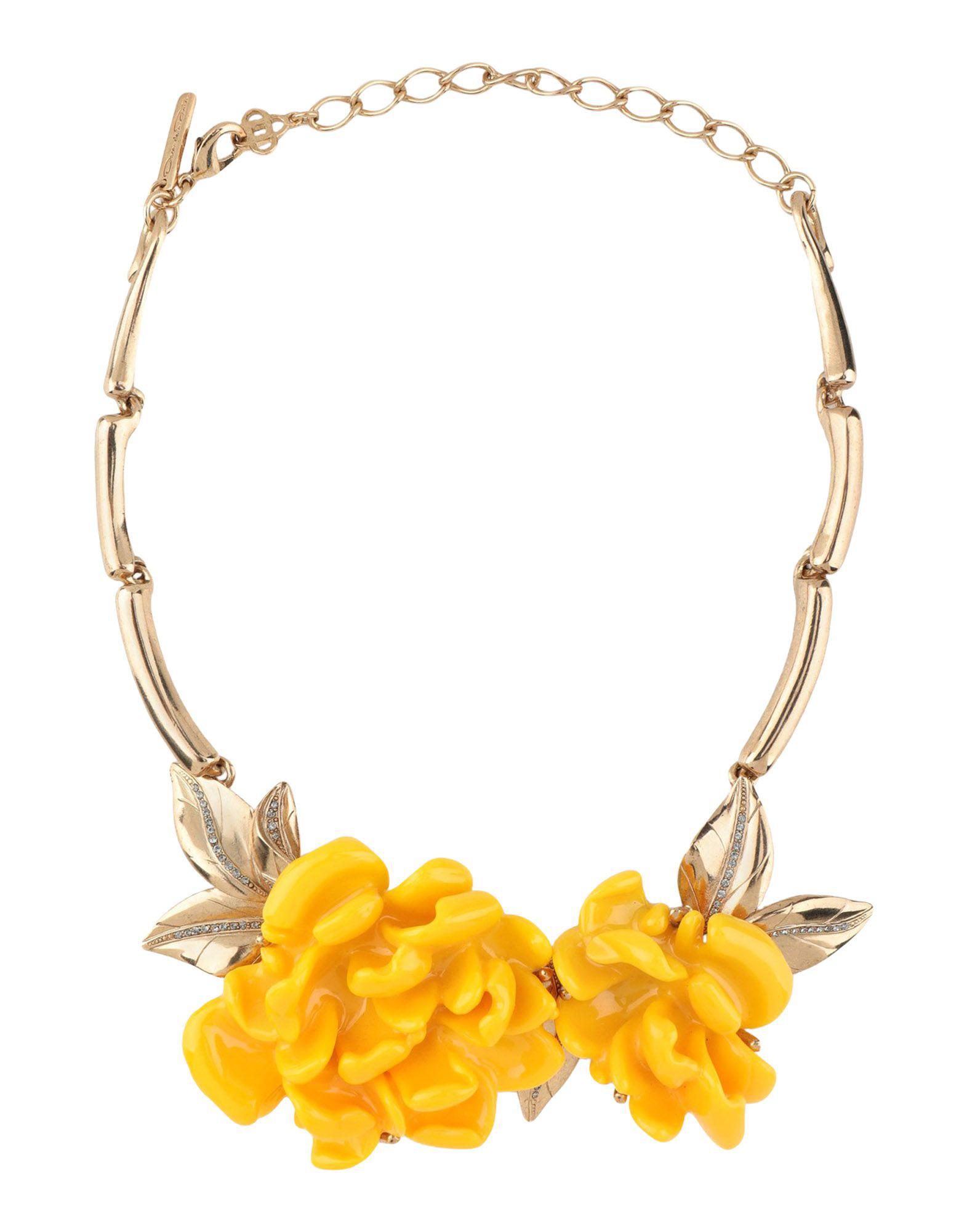 Oscar de la Renta Necklace in Yellow - Lyst