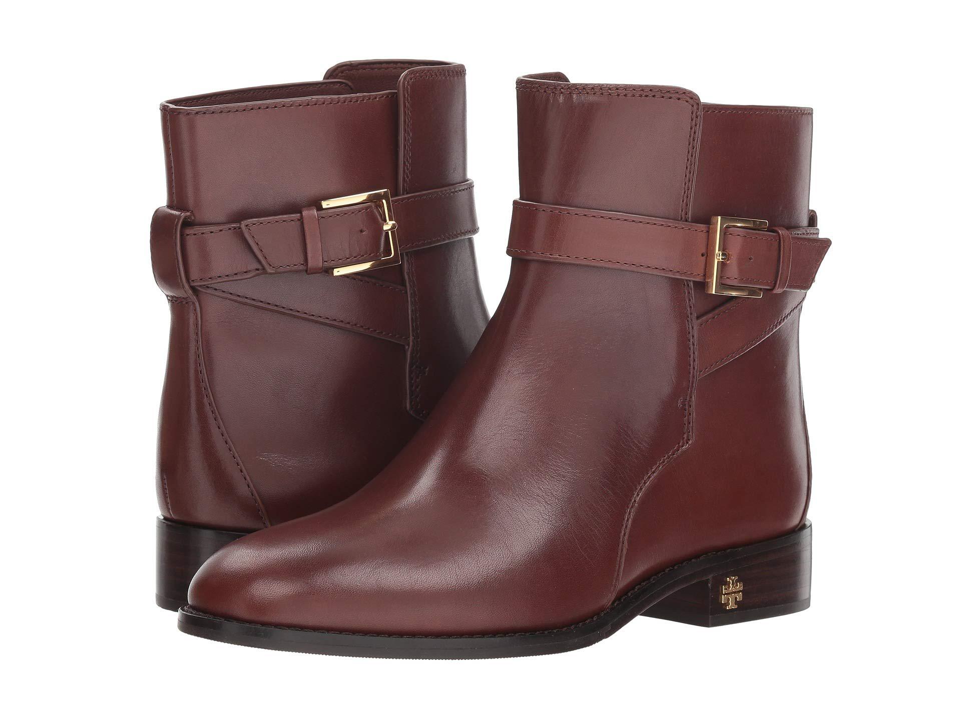 Lyst - Tory Burch Brooke Ankle Bootie (perfect Brown) Women's Boots in ...