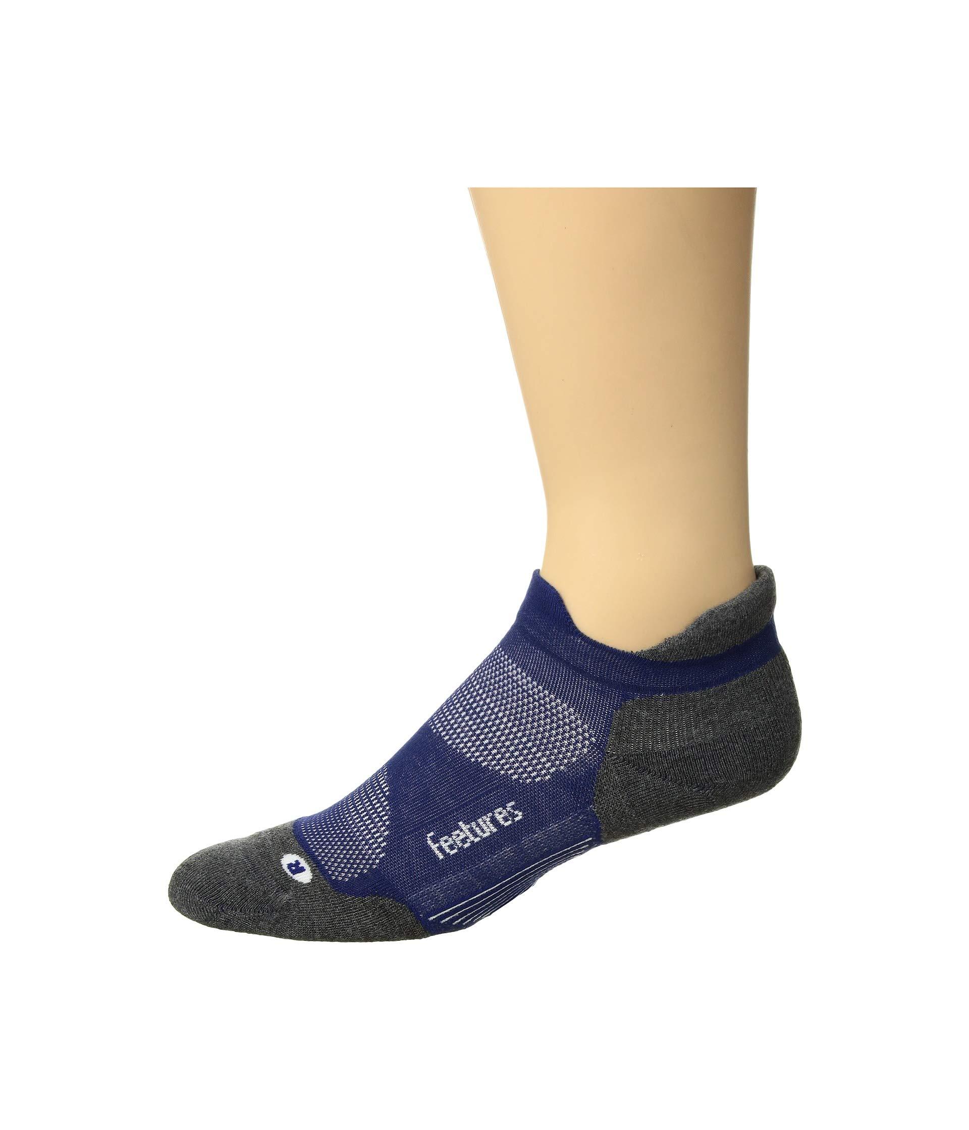 Feetures! Elite Max Cushion No Show Tab in Blue Lyst