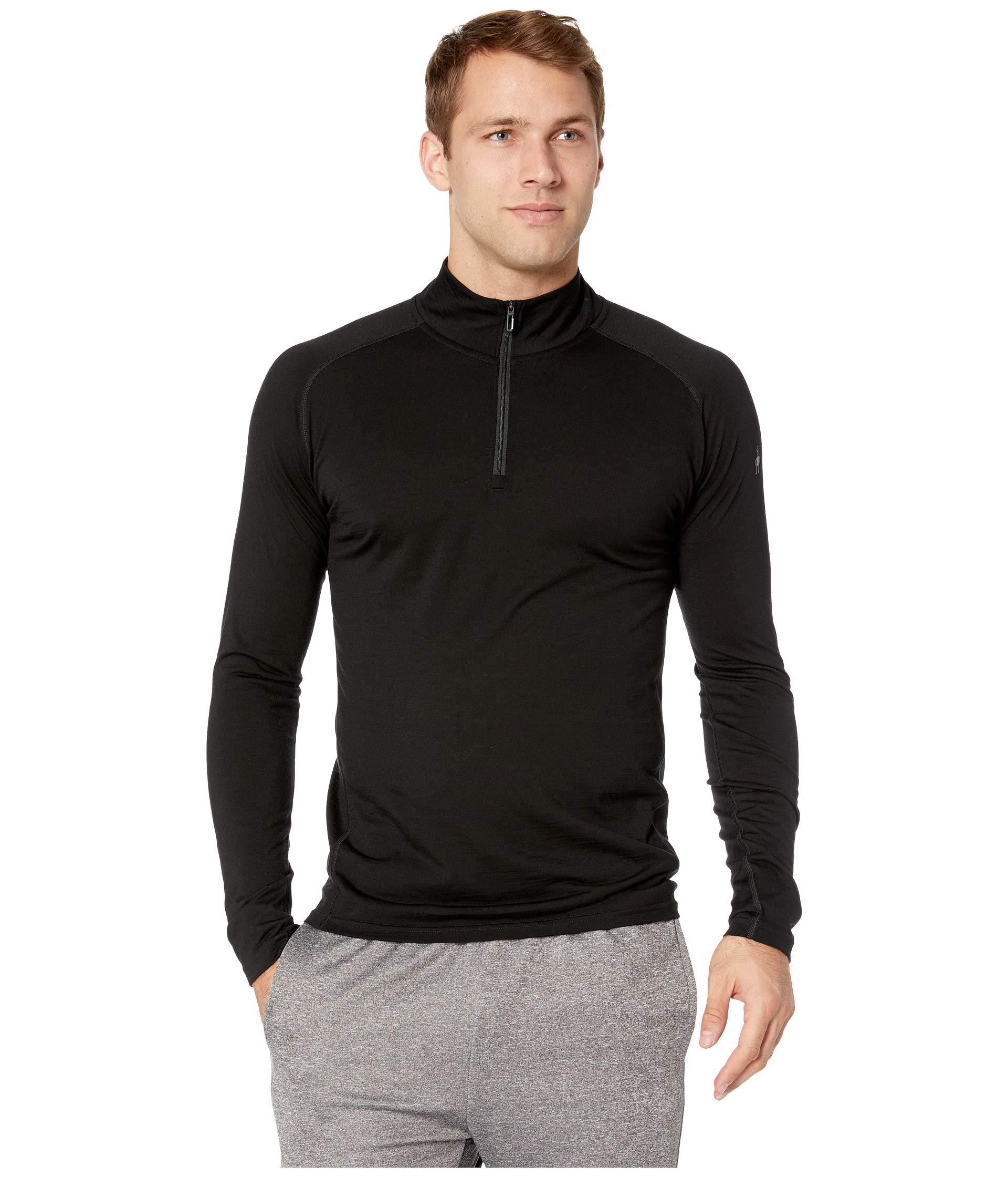 Lyst - Smartwool Merino 150 Base Layer 1/4 Zip (black) Men ...