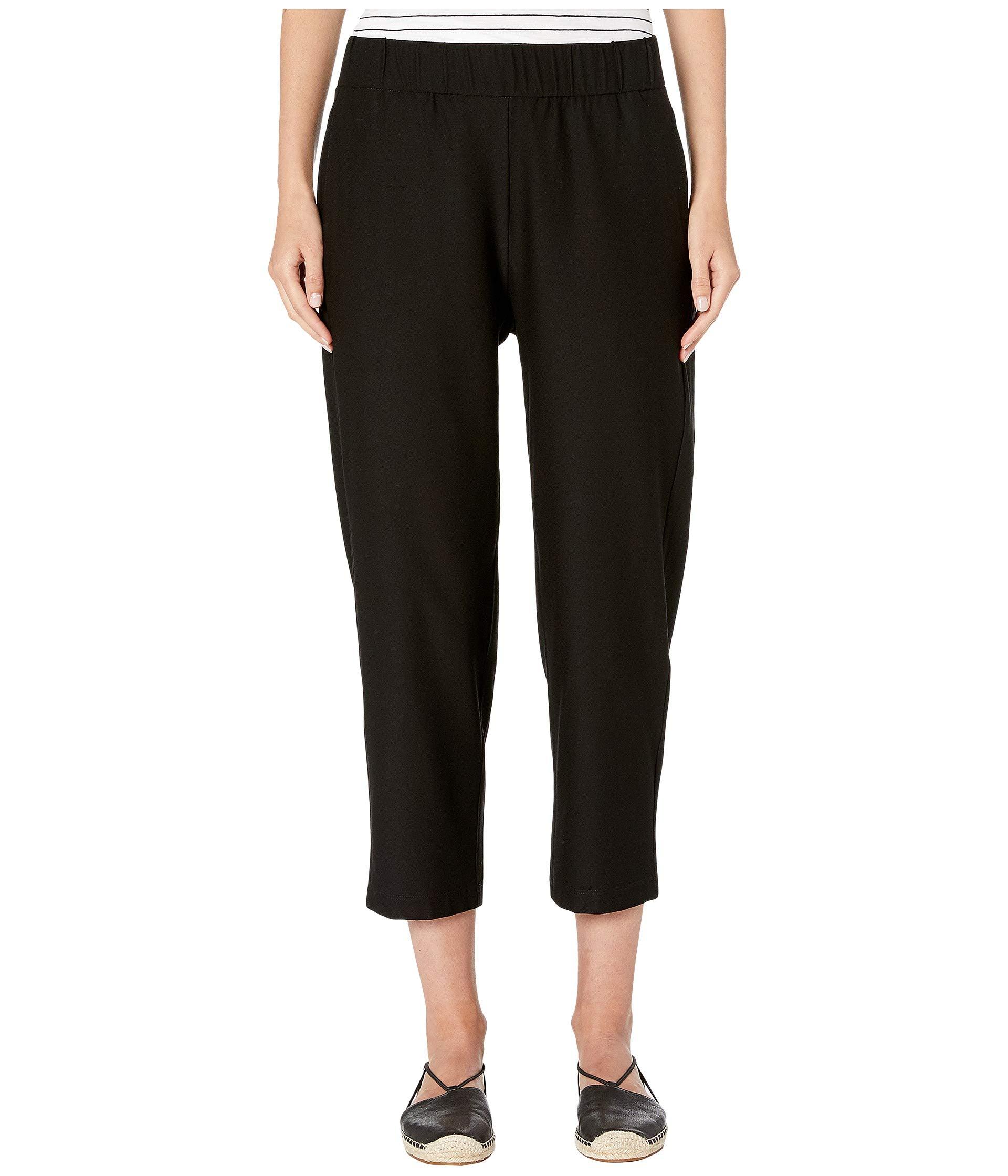 Eileen Fisher Synthetic Lightweight Washable Stretch Crepe Tapered ...