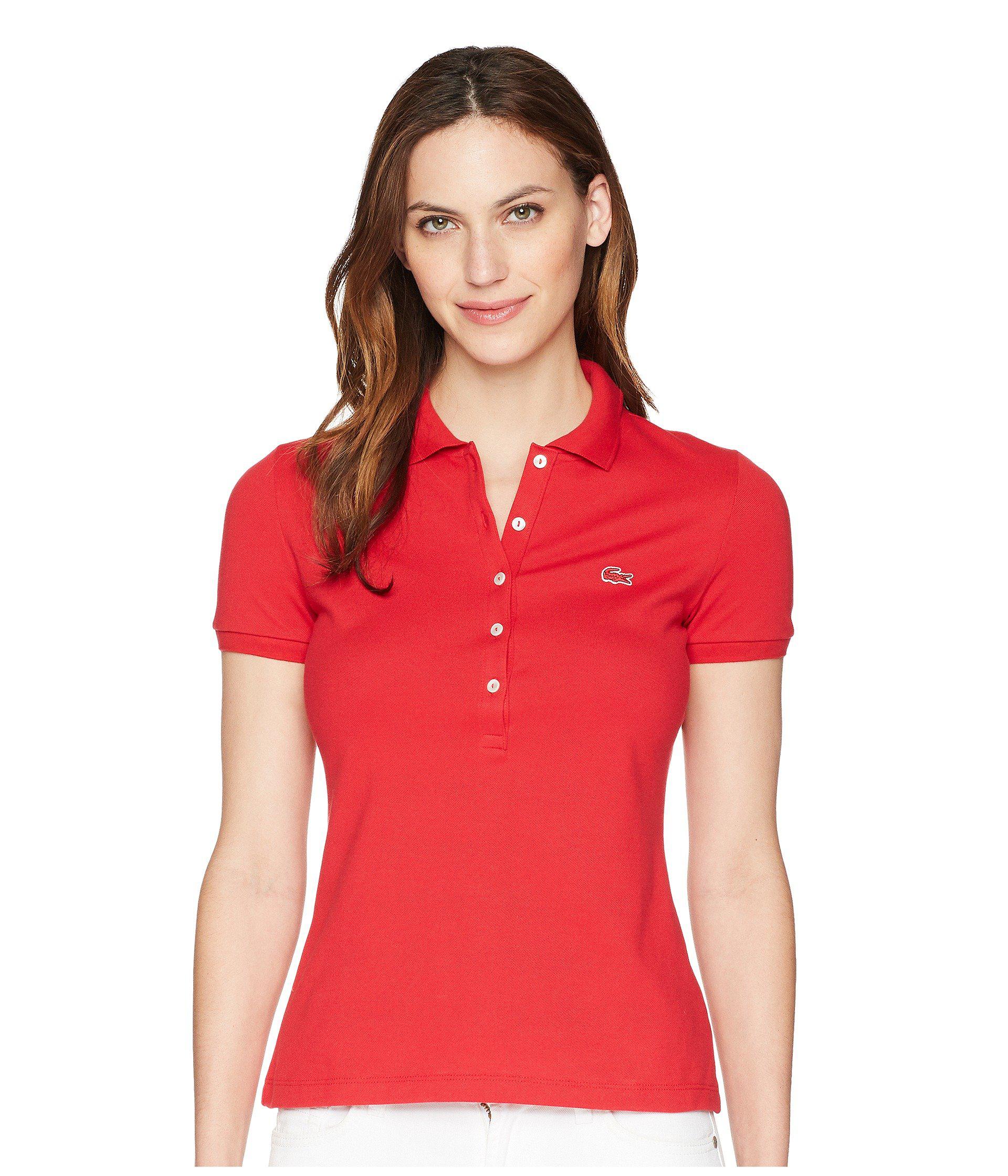 lacoste women's polo t shirts