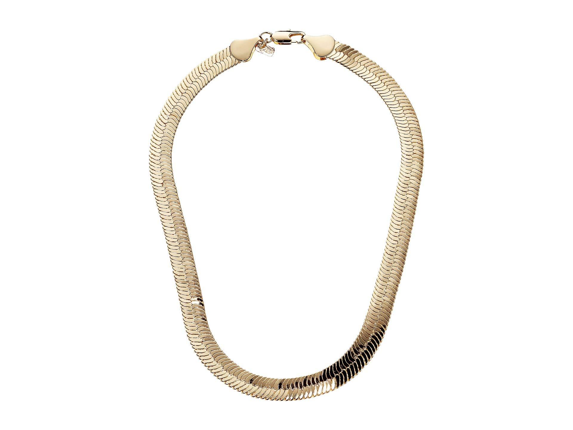 Lyst - Vanessa Mooney The Ghostface Chain Necklace (gold Plated ...