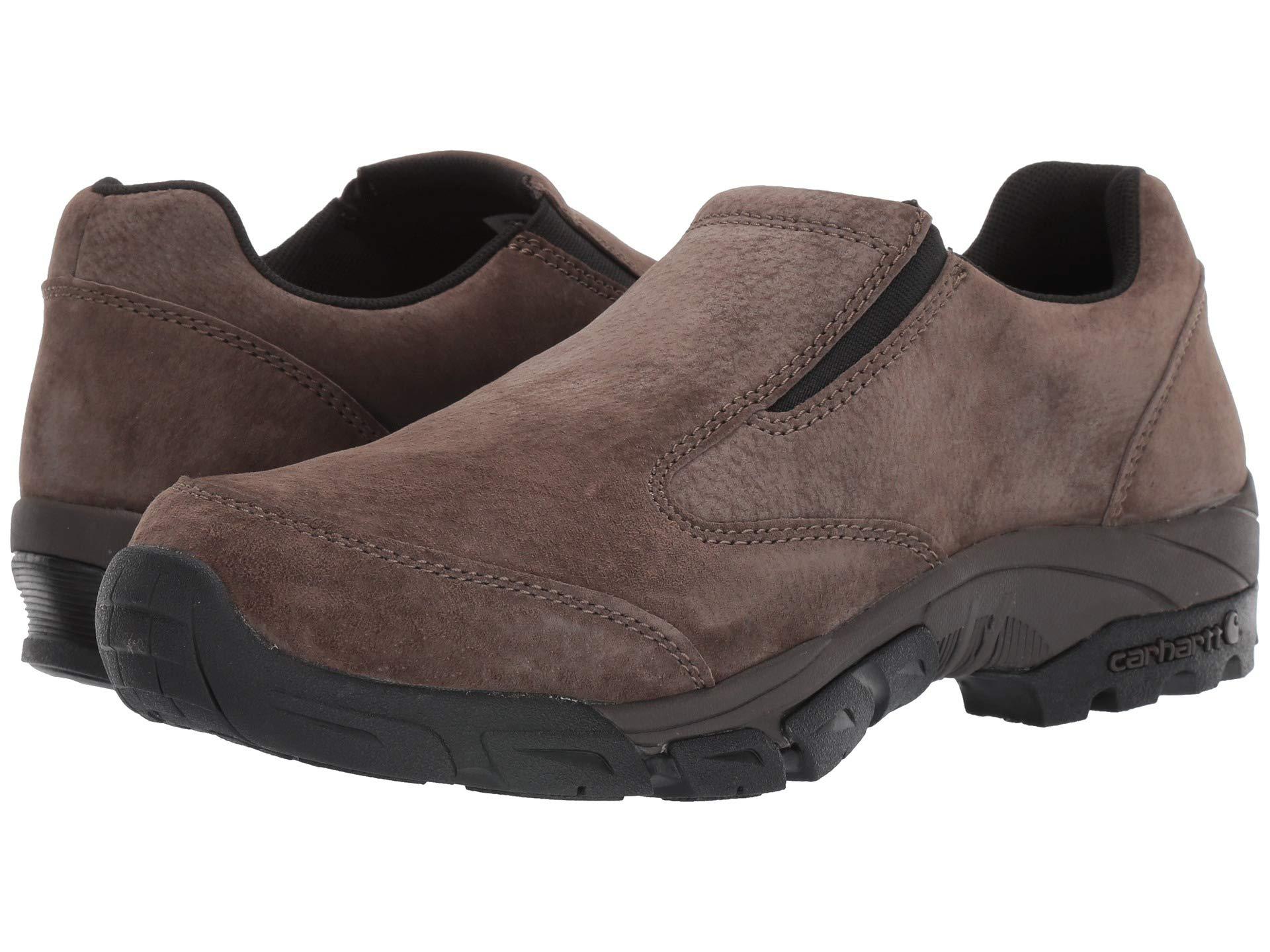 Carhartt Suede Lightweight Non-safety Toe Slip-on Work Shoe in Brown ...