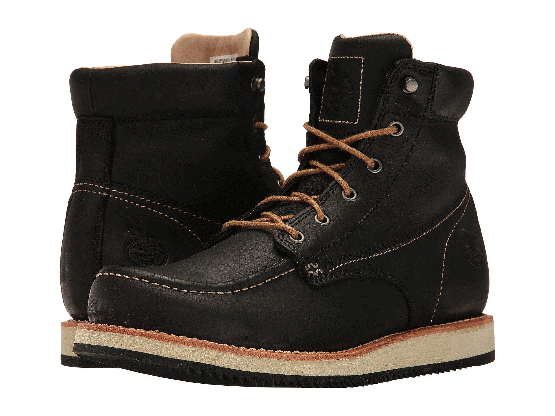 Lyst - Georgia Boot Small Batch 6 Georgia Boot. Men's Black Small Batch 6