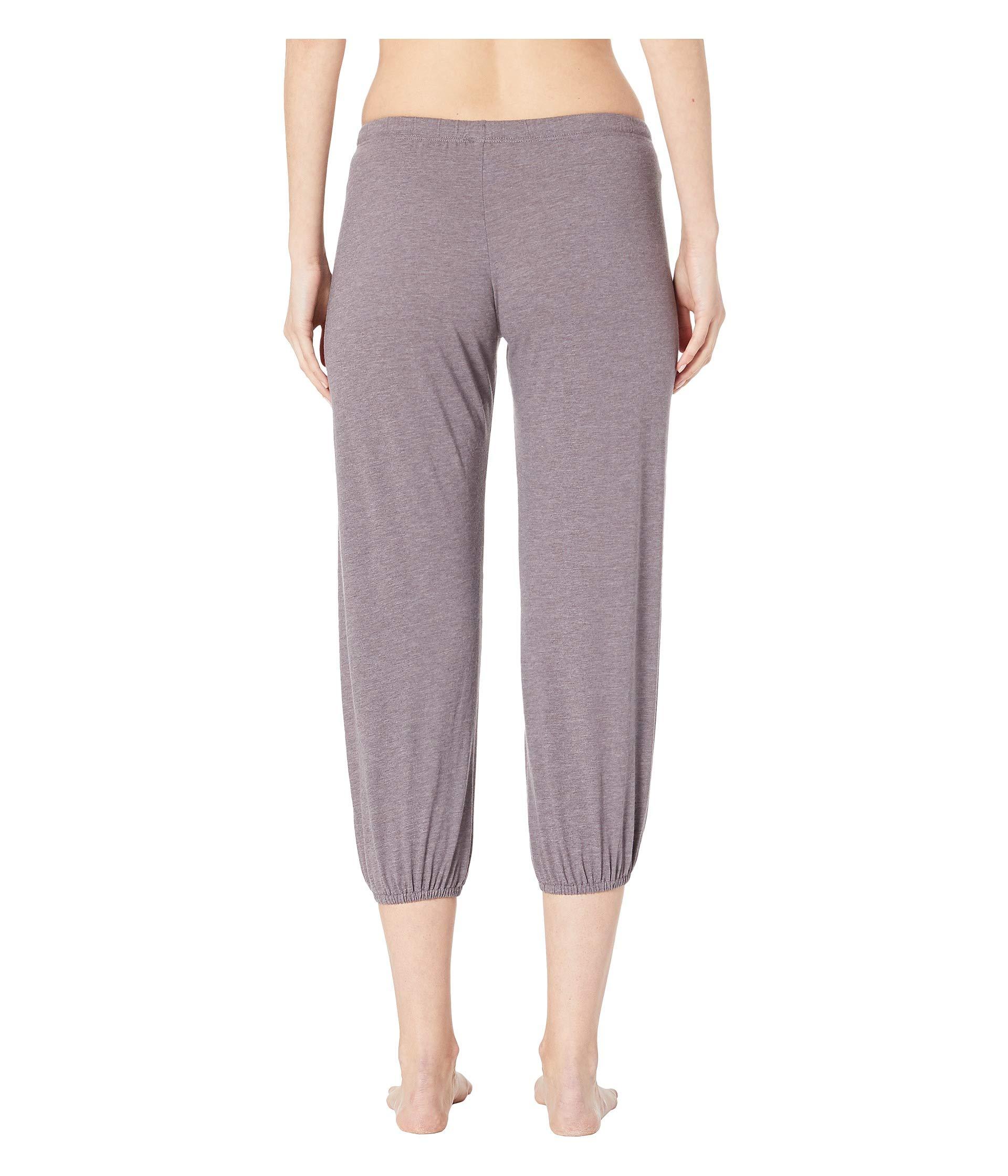 Eberjey Cotton Heather - The Toreador Pants in Gray - Lyst