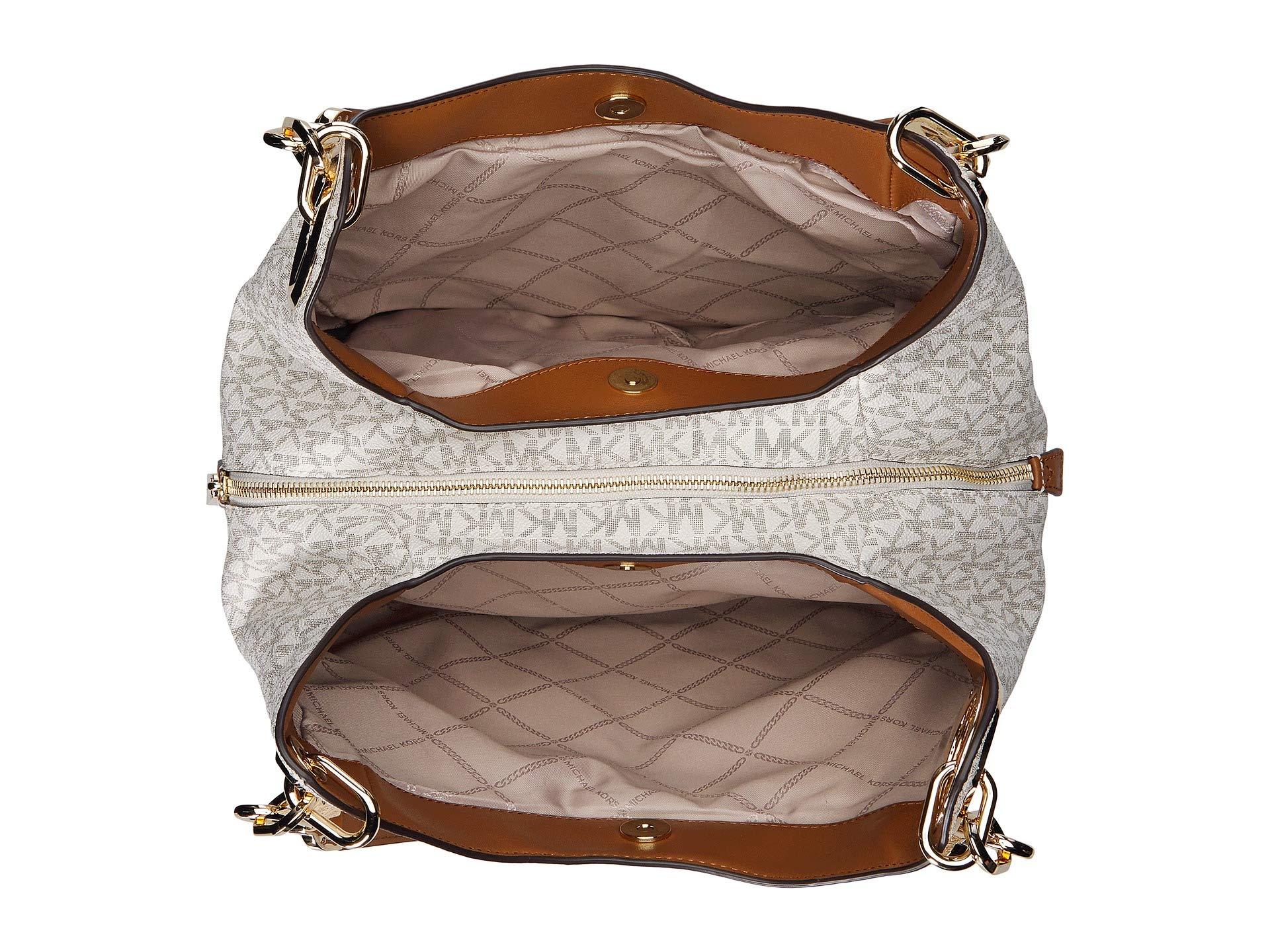 MICHAEL Michael Kors Lillie Large Chain Shoulder Tote (brown/acorn) Tote Handbags - Lyst