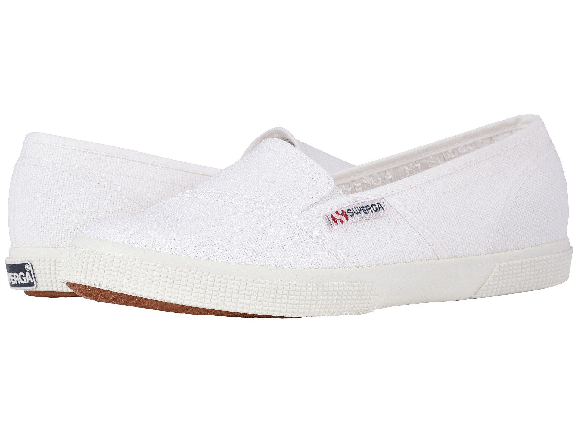 Superga Cotton 2210 Cotw Slip-on Sneaker (white) Women's Slip On Shoes ...