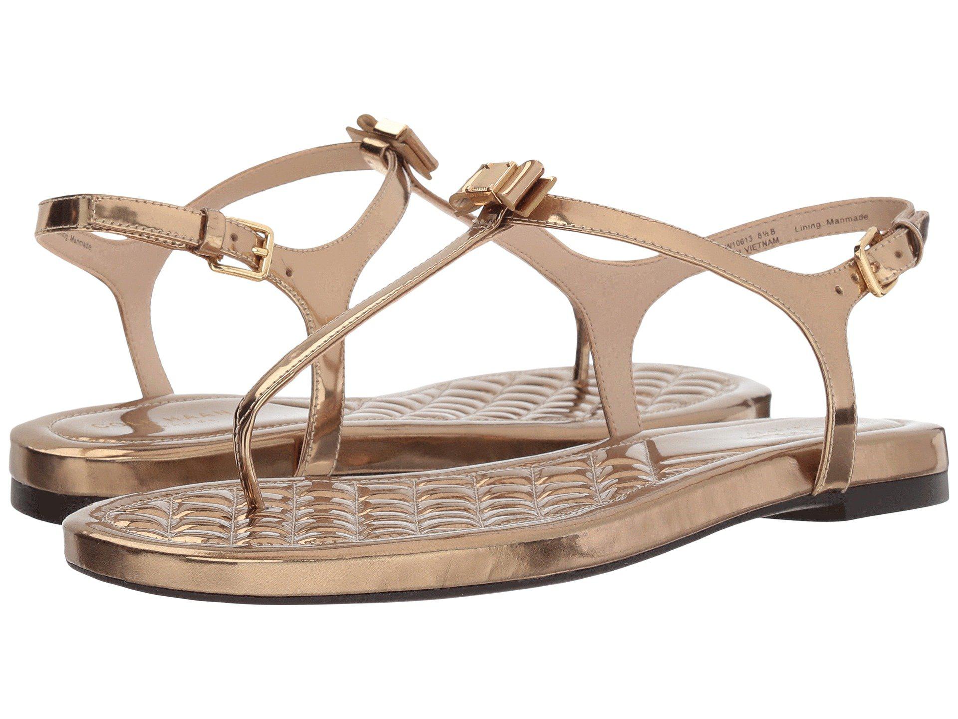 Cole Haan Tali  Mini Bow Sandal  gold Specchio Women s 