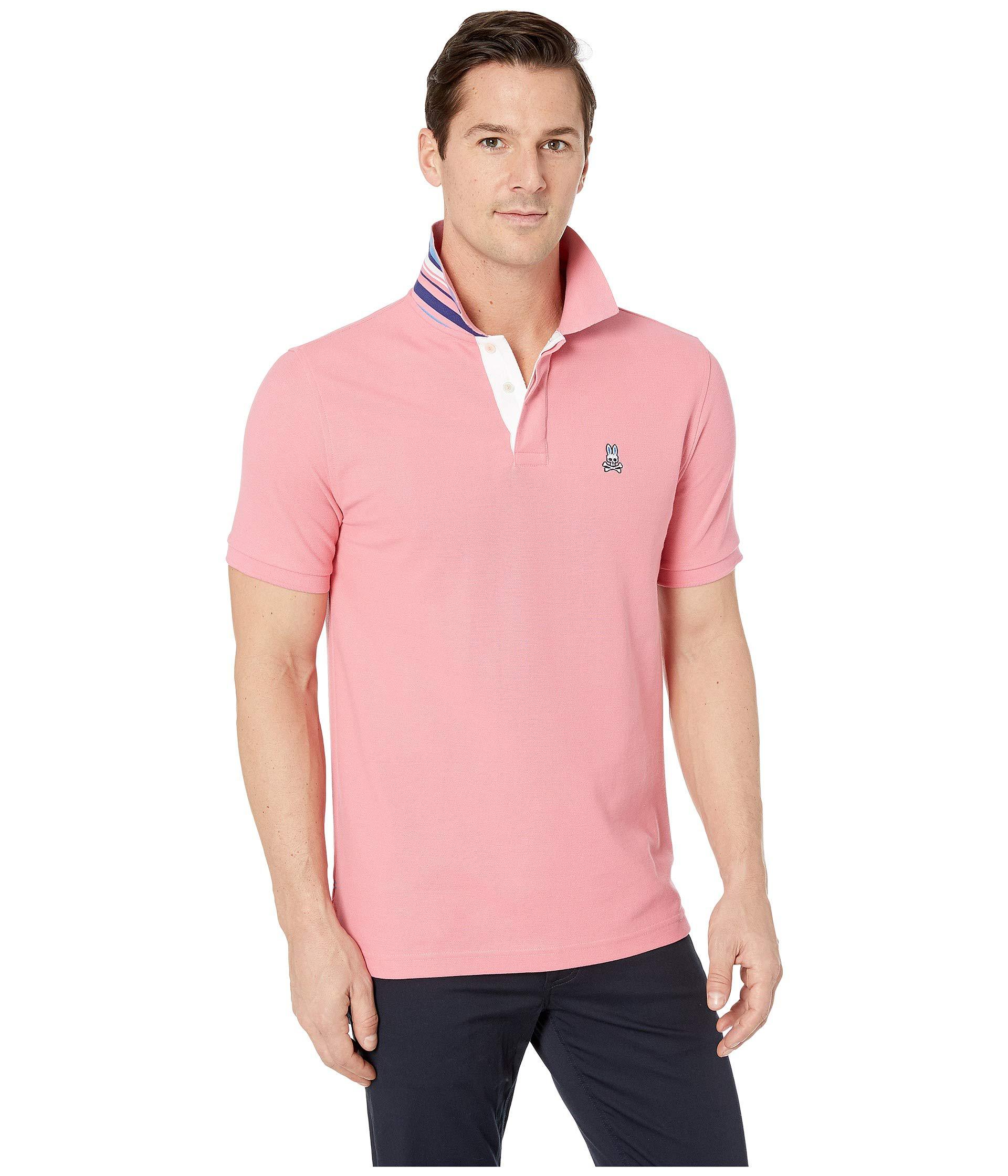 Lyst - Psycho Bunny Porthill Polo (vista) Men's Clothing in Pink for Men