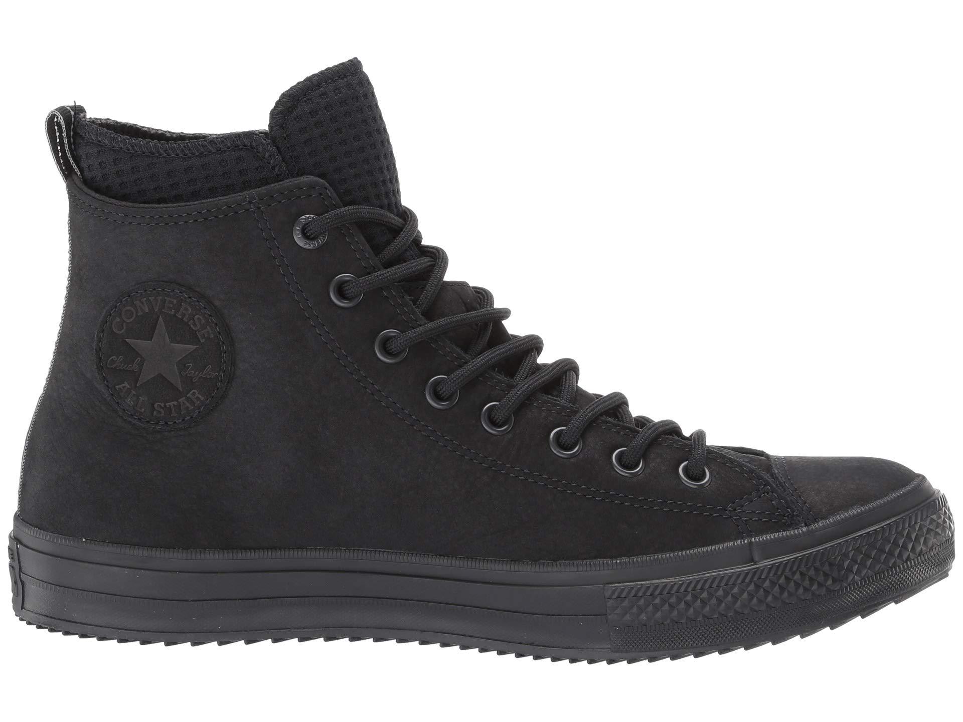 Converse Leather Chuck Taylor All Star Utility Draft Boot - Hi (black/black/black) Lace Up 