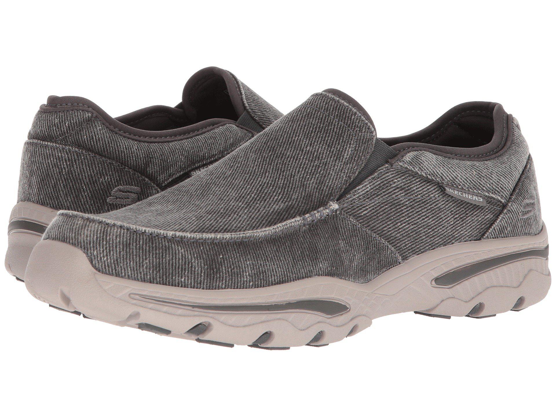 Lyst - Skechers 65355 Moccasins in Gray for Men - Save 9.090909090909093%