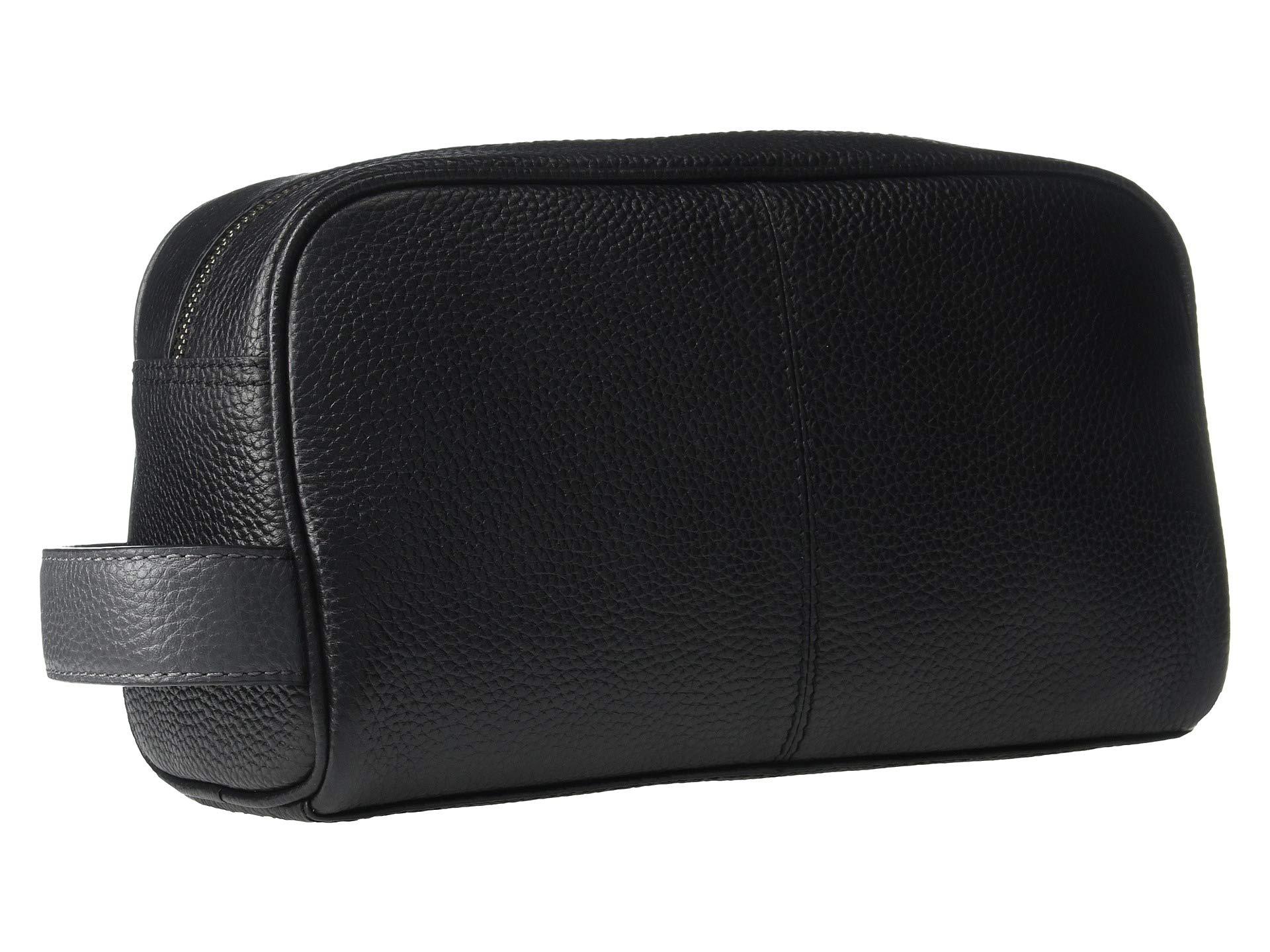 Ted Baker Razor Leather Washbag in Black for Men - Lyst