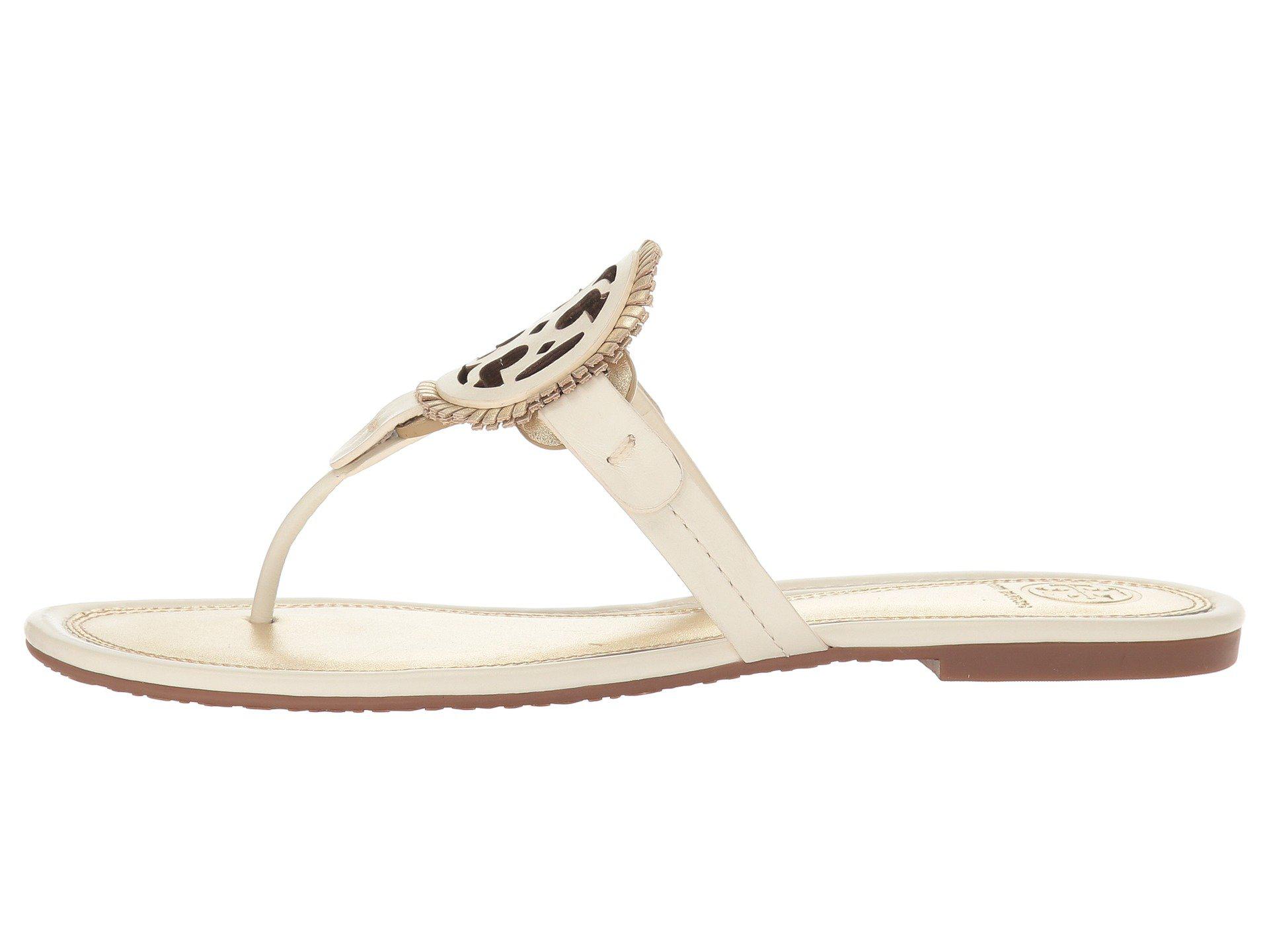 Tory Burch Miller Fringe Sandal (bleach/spark) Women's Sandals - Lyst