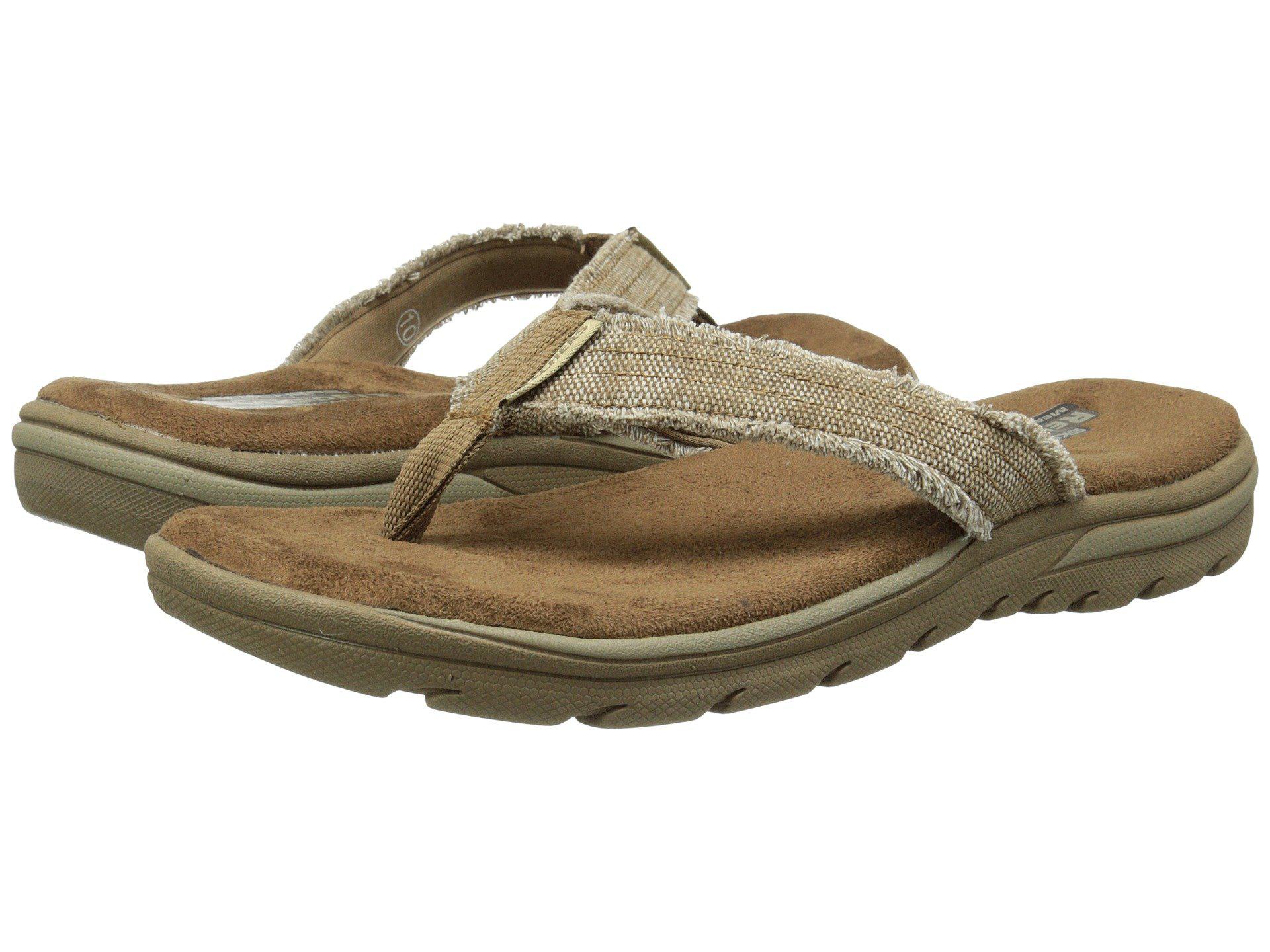 skechers relaxed fit memory foam 360 flip flops