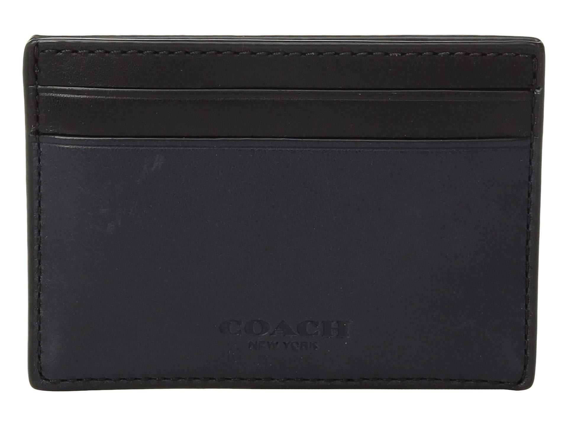 Lyst - Coach Sport Calf Leather Money Clip Card Case (black) Credit