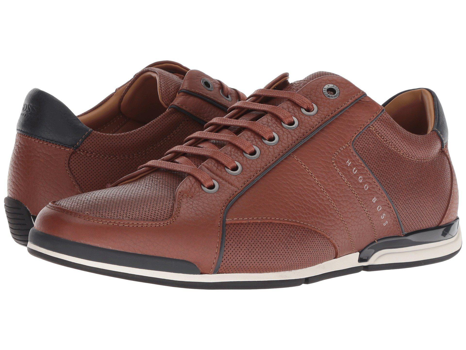 BOSS Saturn Low Profile Sneaker By Boss Green (dark Brown) Men's Shoes ...