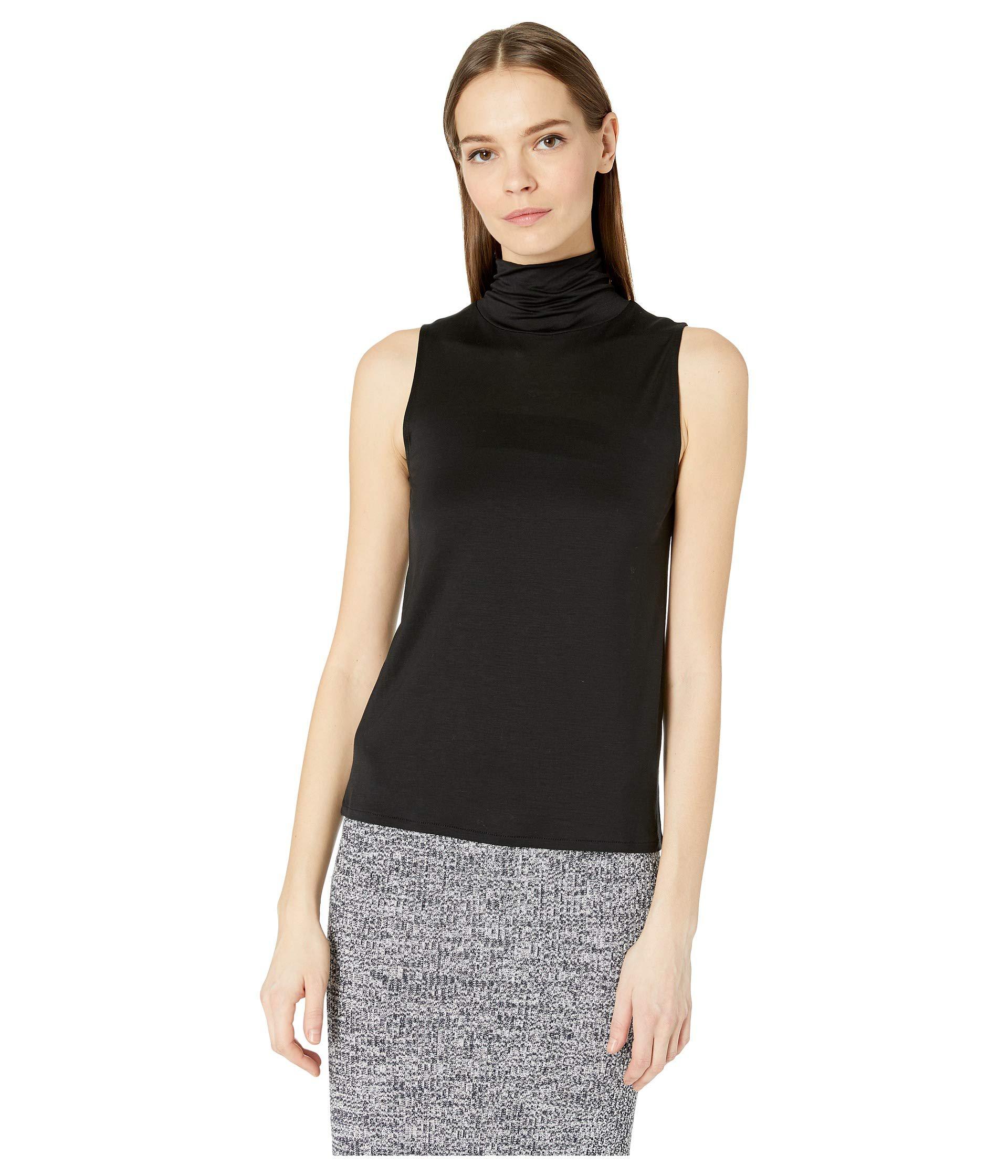 Lyst - Vince Sleeveless Turtleneck (black) Women's Blouse in Black