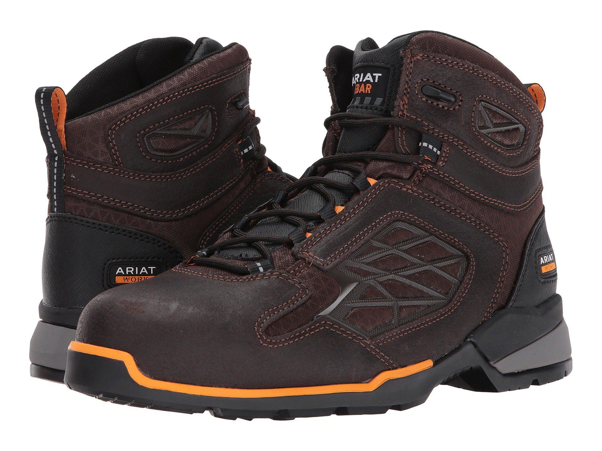 lyst-ariat-rebar-flex-6-h2o-dark-brown-men-s-lace-up-boots-in-brown
