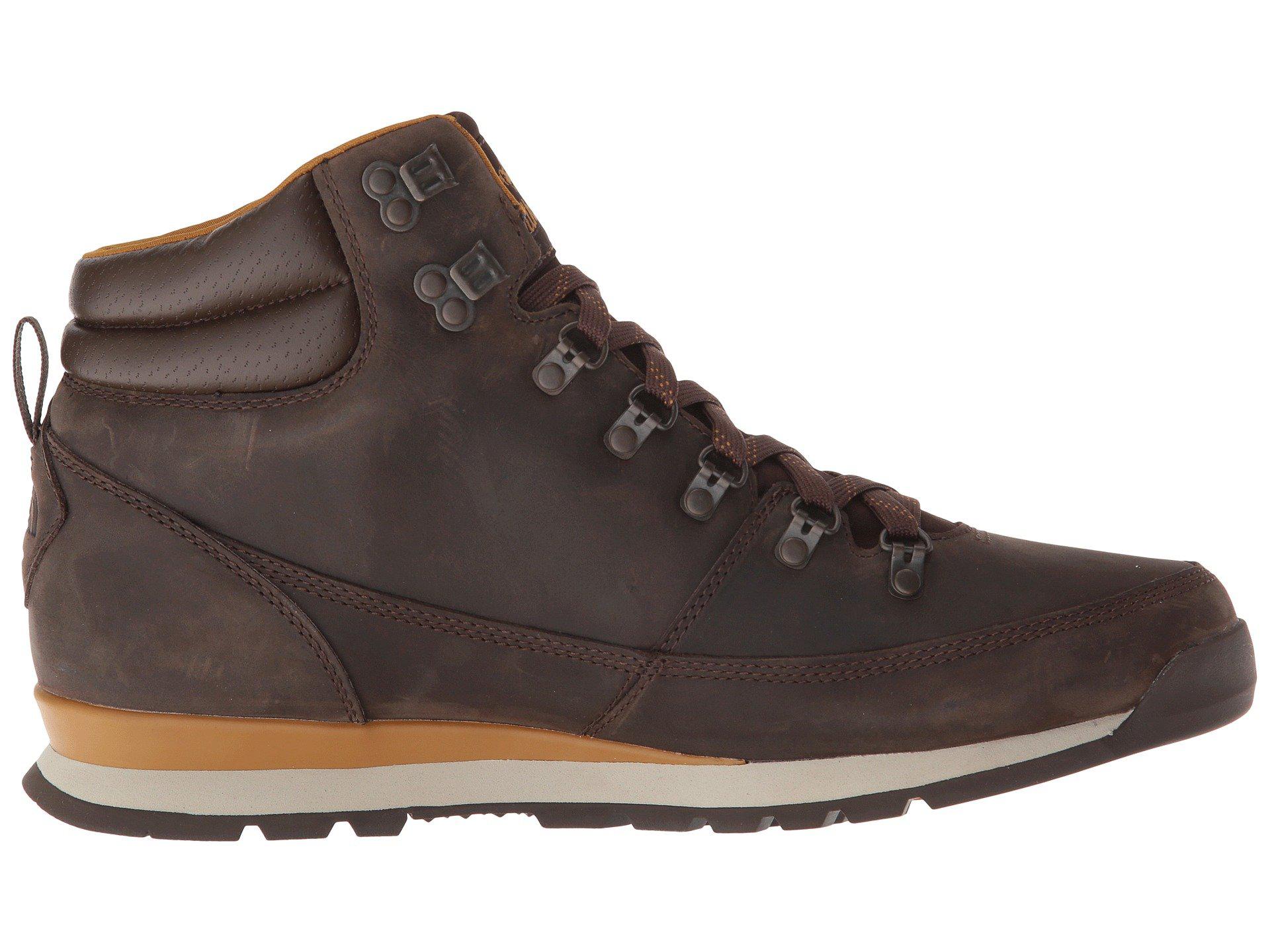 north face leather hiking boots