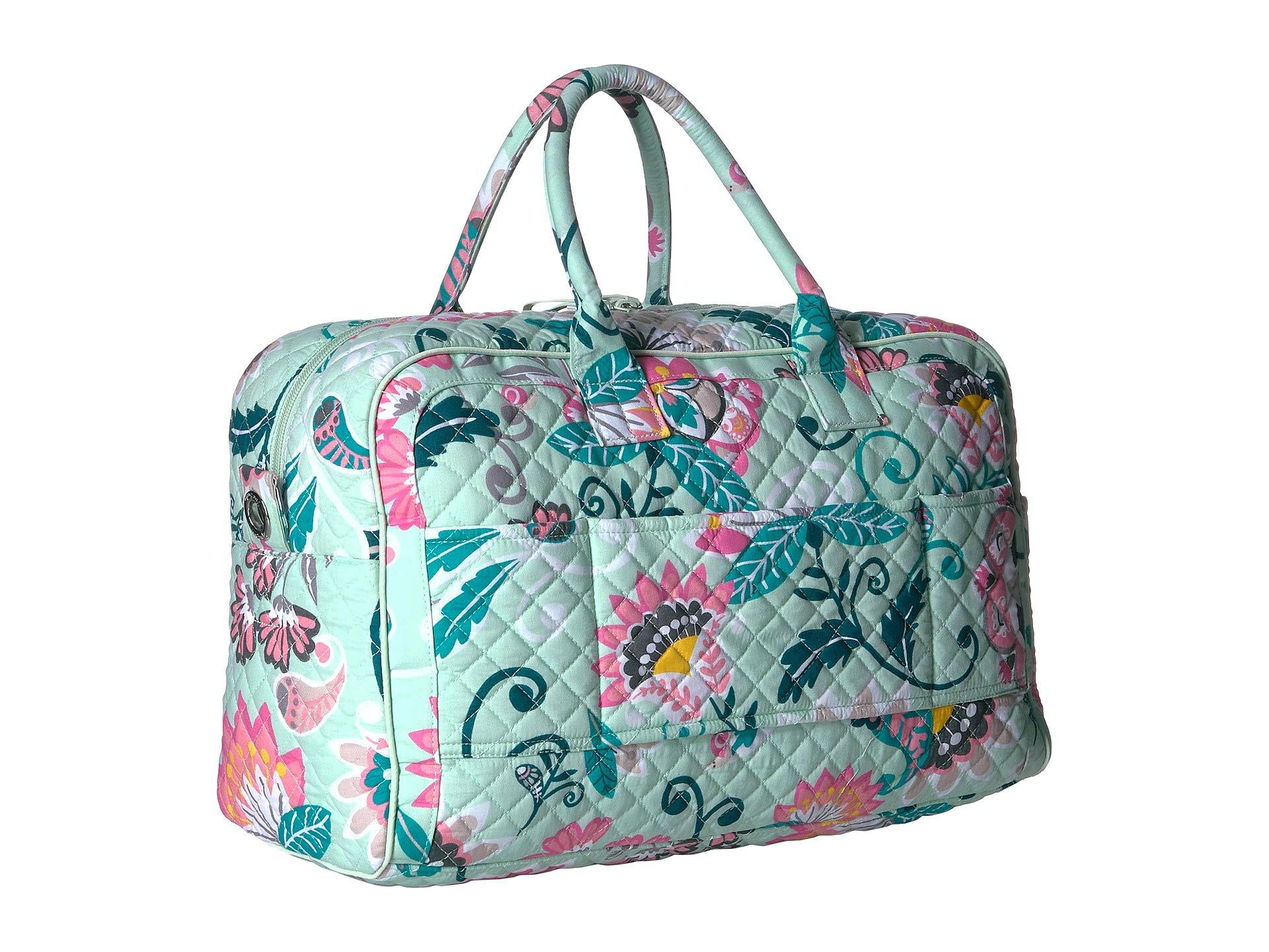 vera bradley iconic weekender travel bag microfiber