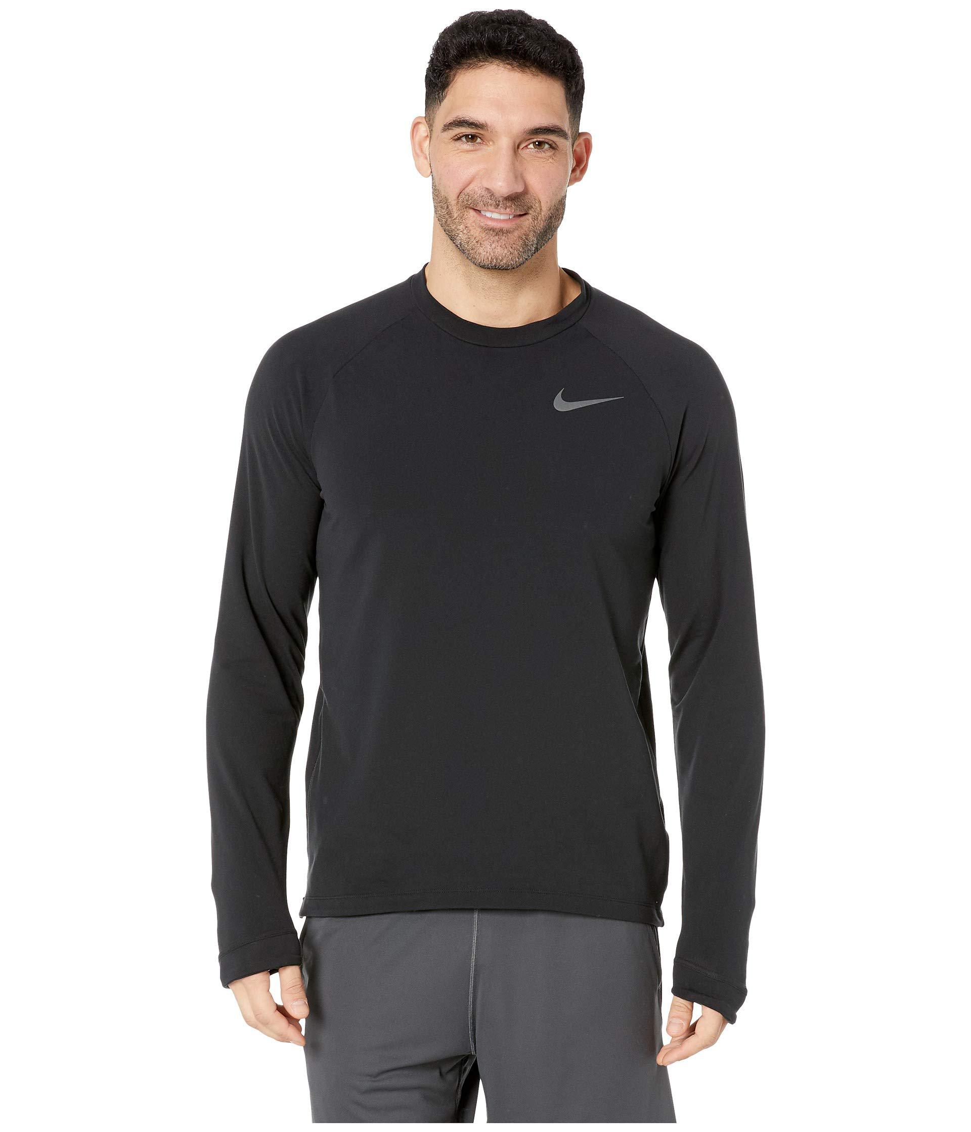 Download Lyst - Nike Thermal Top Mock (black) Men's Clothing in ...