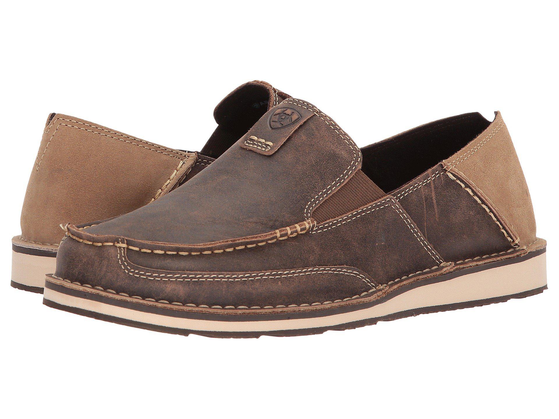 Lyst - Ariat Cruiser (aged Bark) Men's Slip On Shoes in Brown for Men ...