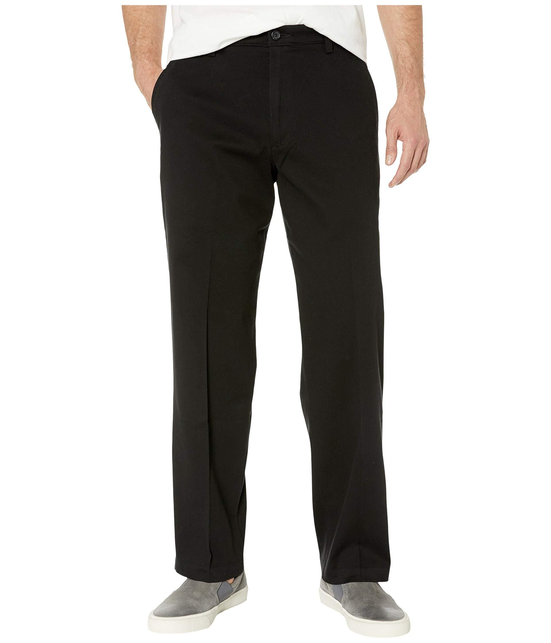 Dockers Cotton Easy Khaki Pants D4 Relaxed Fit in Black for Men - Lyst