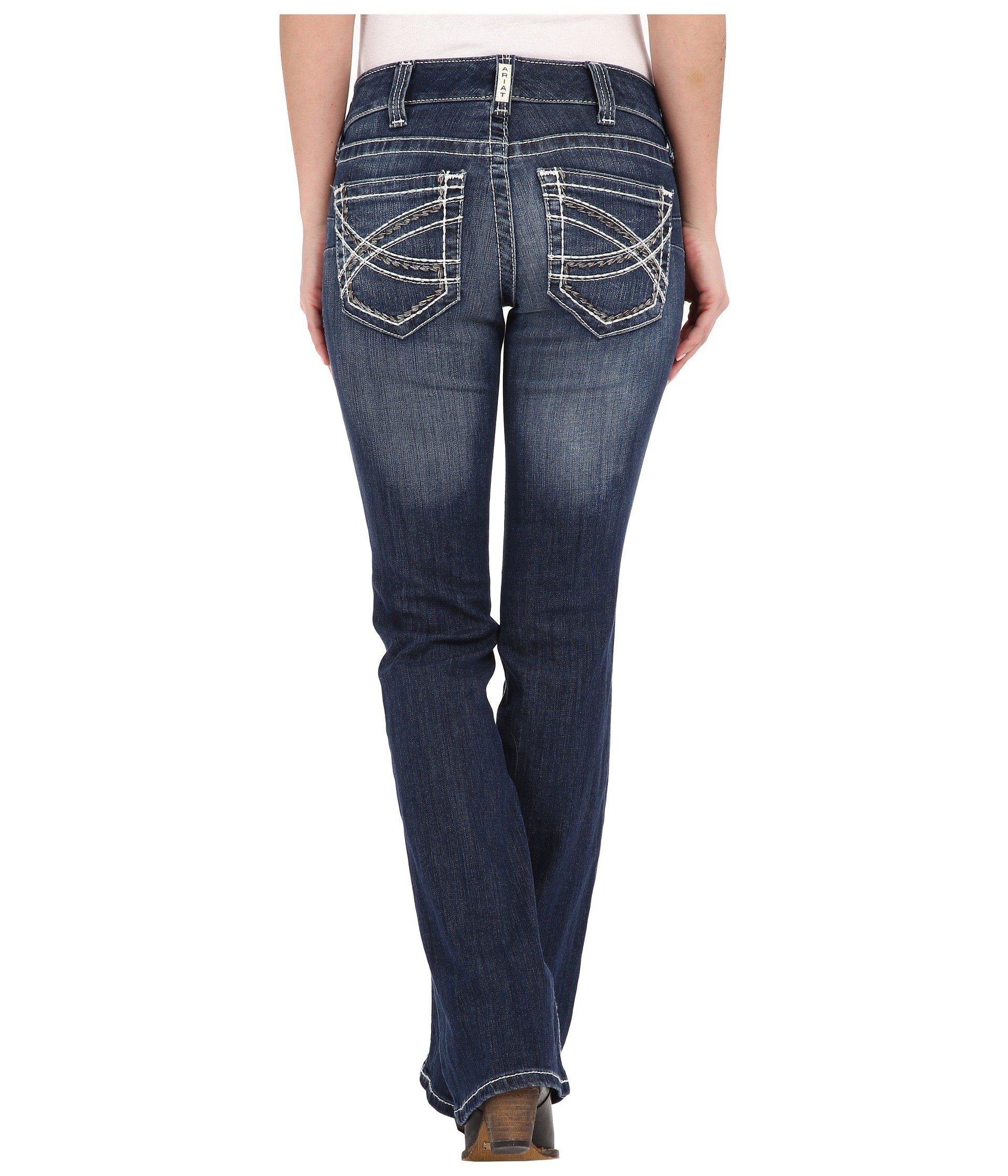 Lyst - Ariat R.e.a.l.tm Boot Cut Entwined Jeans In Marine (marine ...