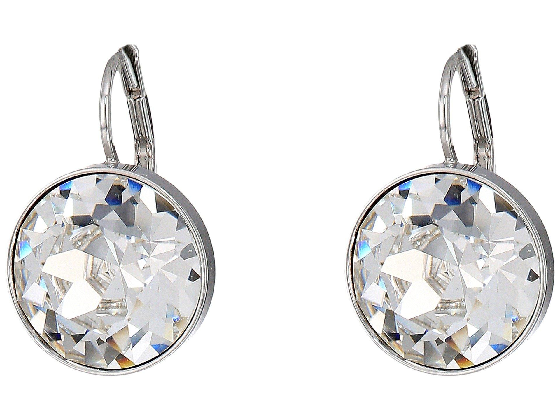 Swarovski Bella Pierced Earrings in Metallic - Lyst