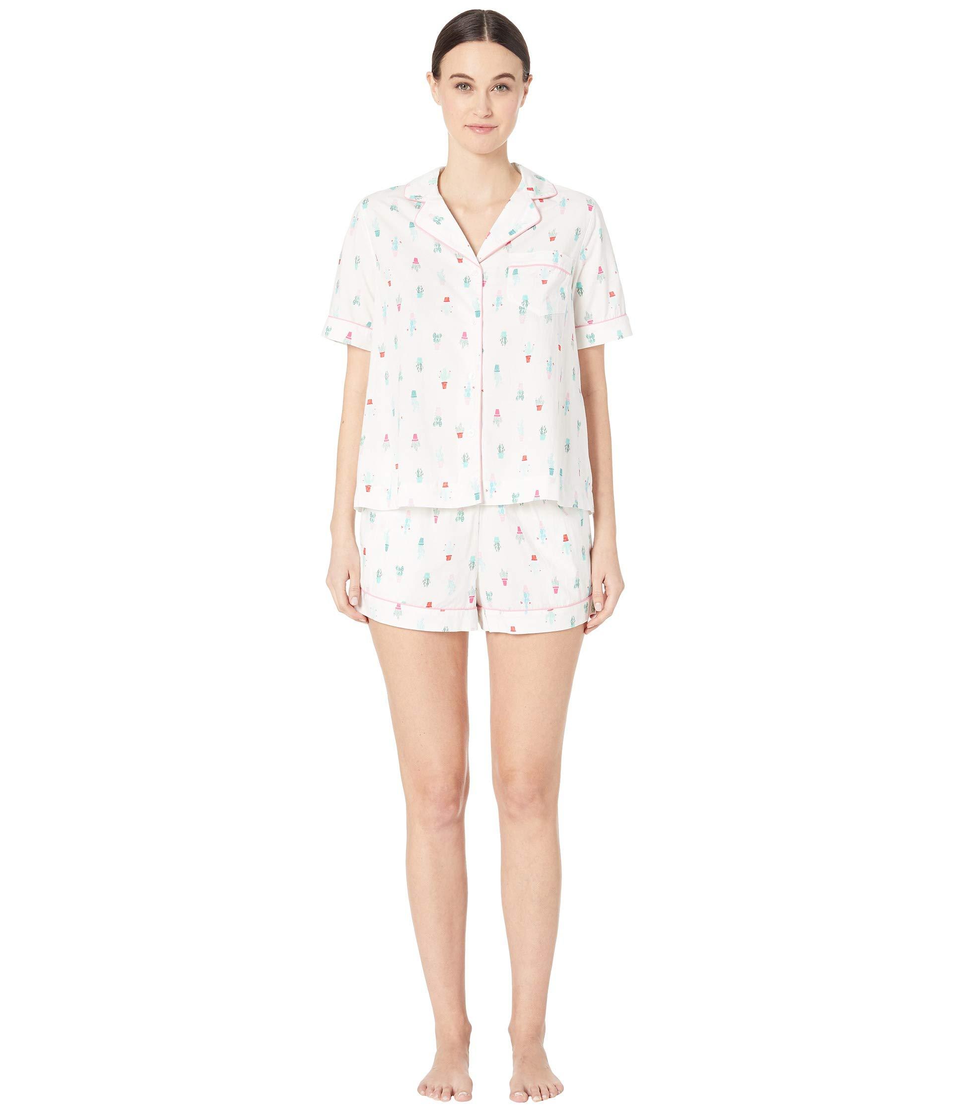Kate Spade Cotton Lawn Short Pajama Set in White - Lyst