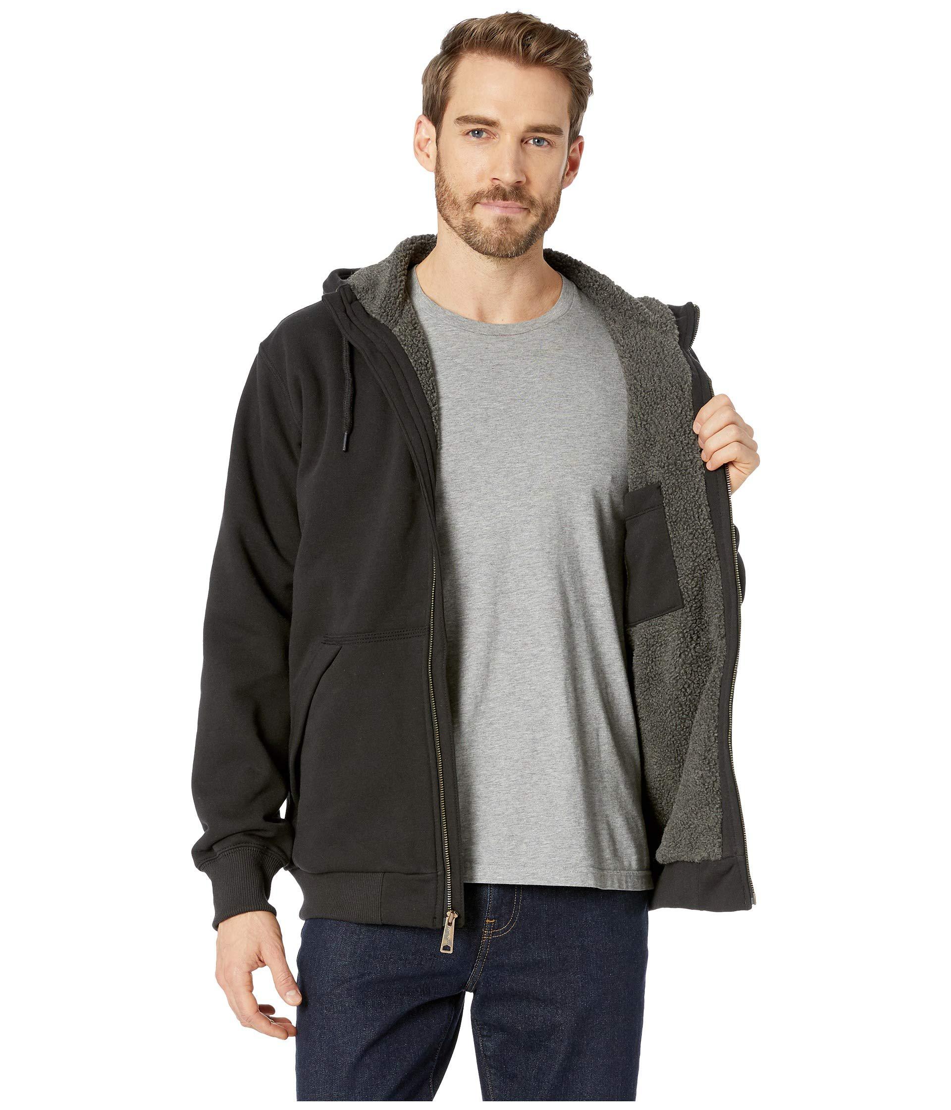 carhartt men's rain defender rutland thermal lined hooded zip front sweatshirt