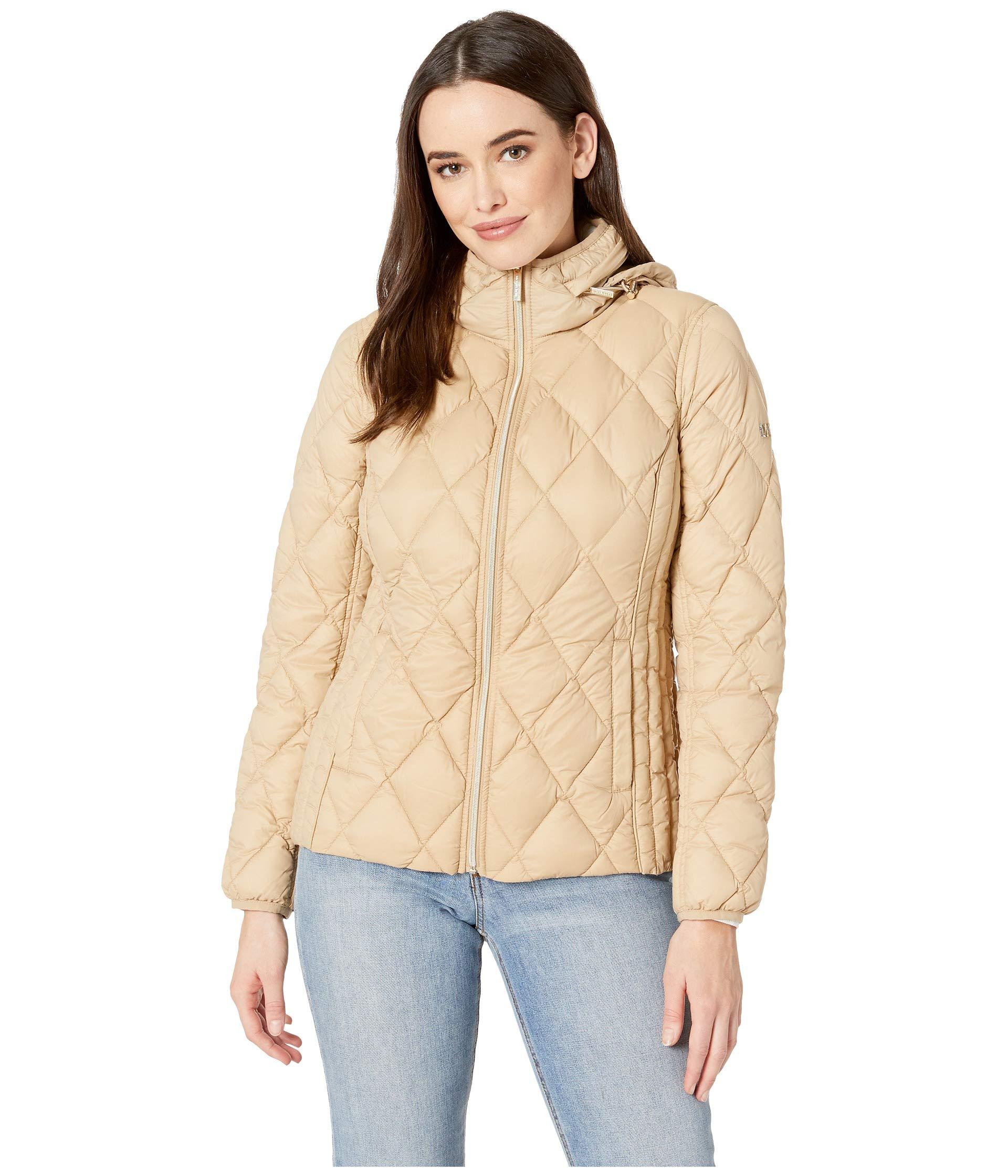 MICHAEL Michael Kors Synthetic Quilted Nylon Packable Down Jacket ...