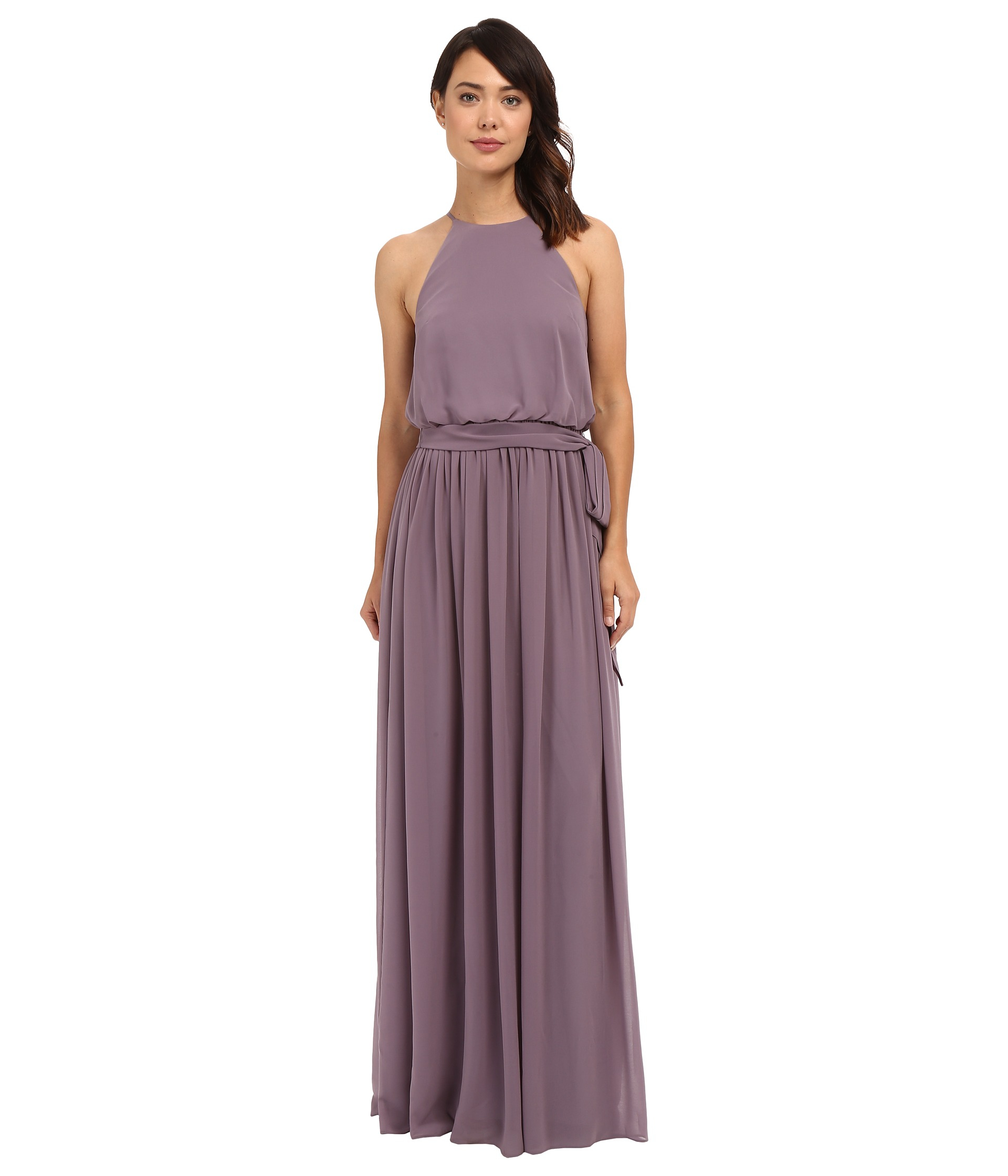 Lyst Donna Morgan Alana Drape Blouson Gown In Purple Save 38 Donna Morgan