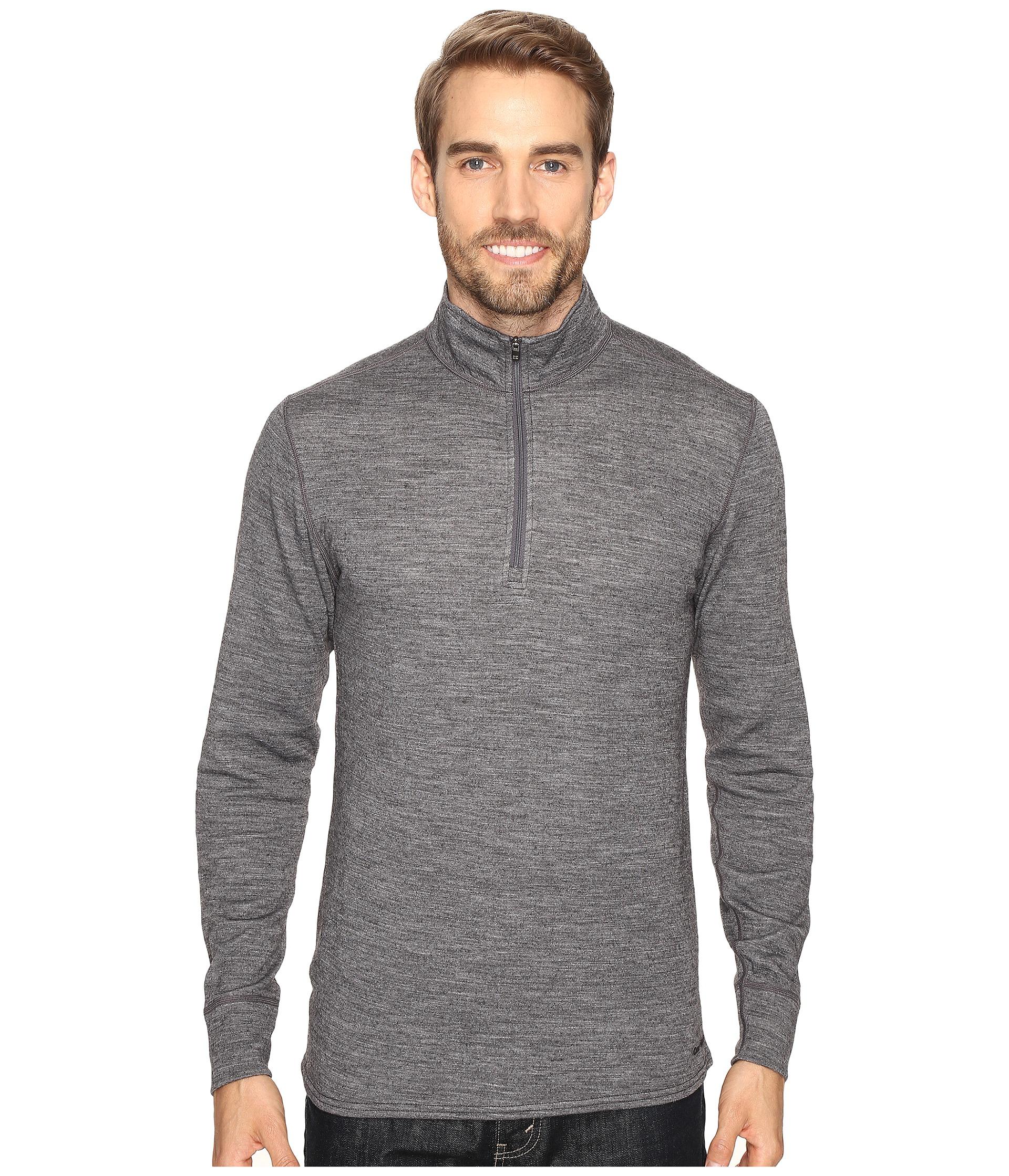 Download Lyst - Hot Chillys Wool Double Layer Zip-t in Gray for Men