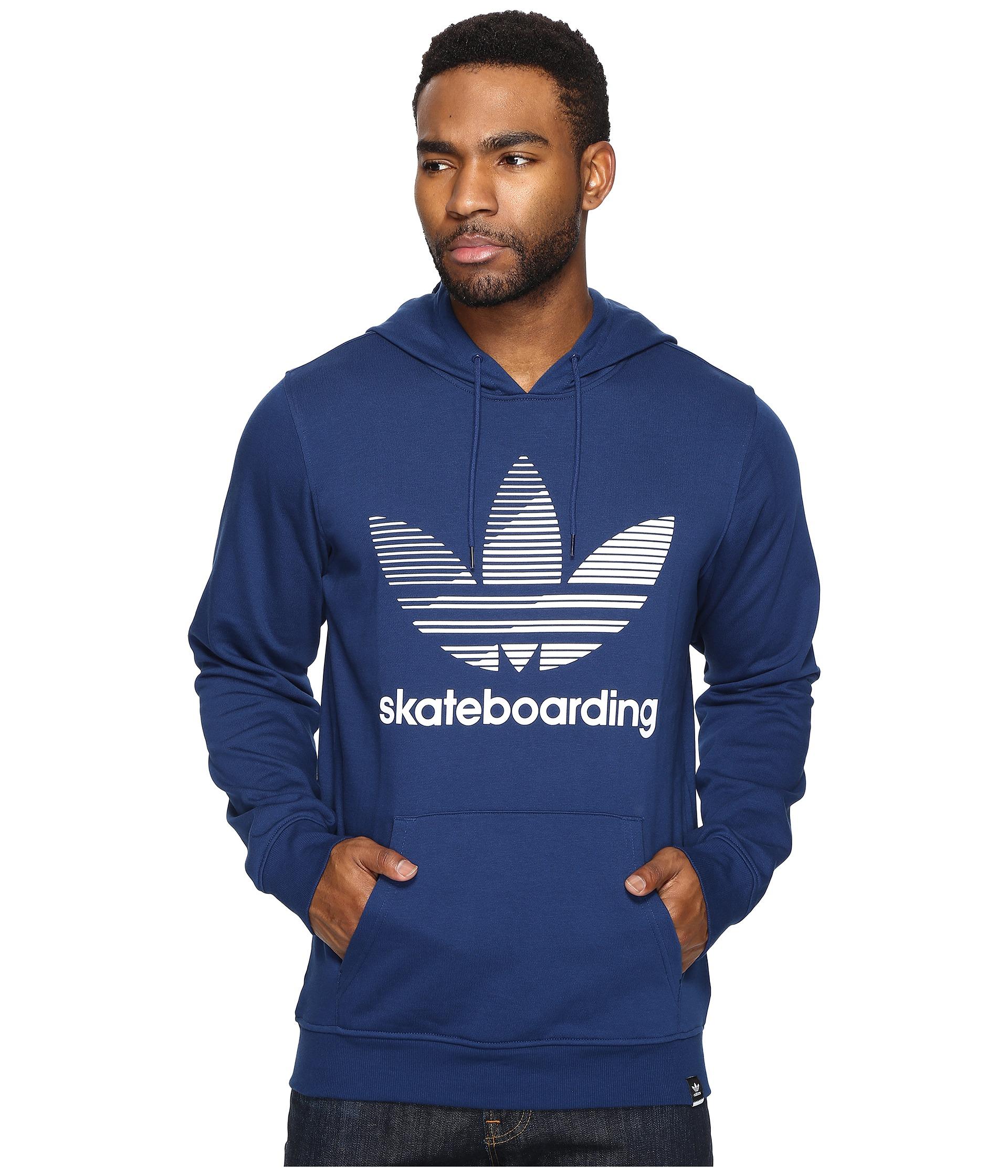 Lyst - Adidas Originals Clima 3.0 Logo Remix Hoodie in Blue for Men