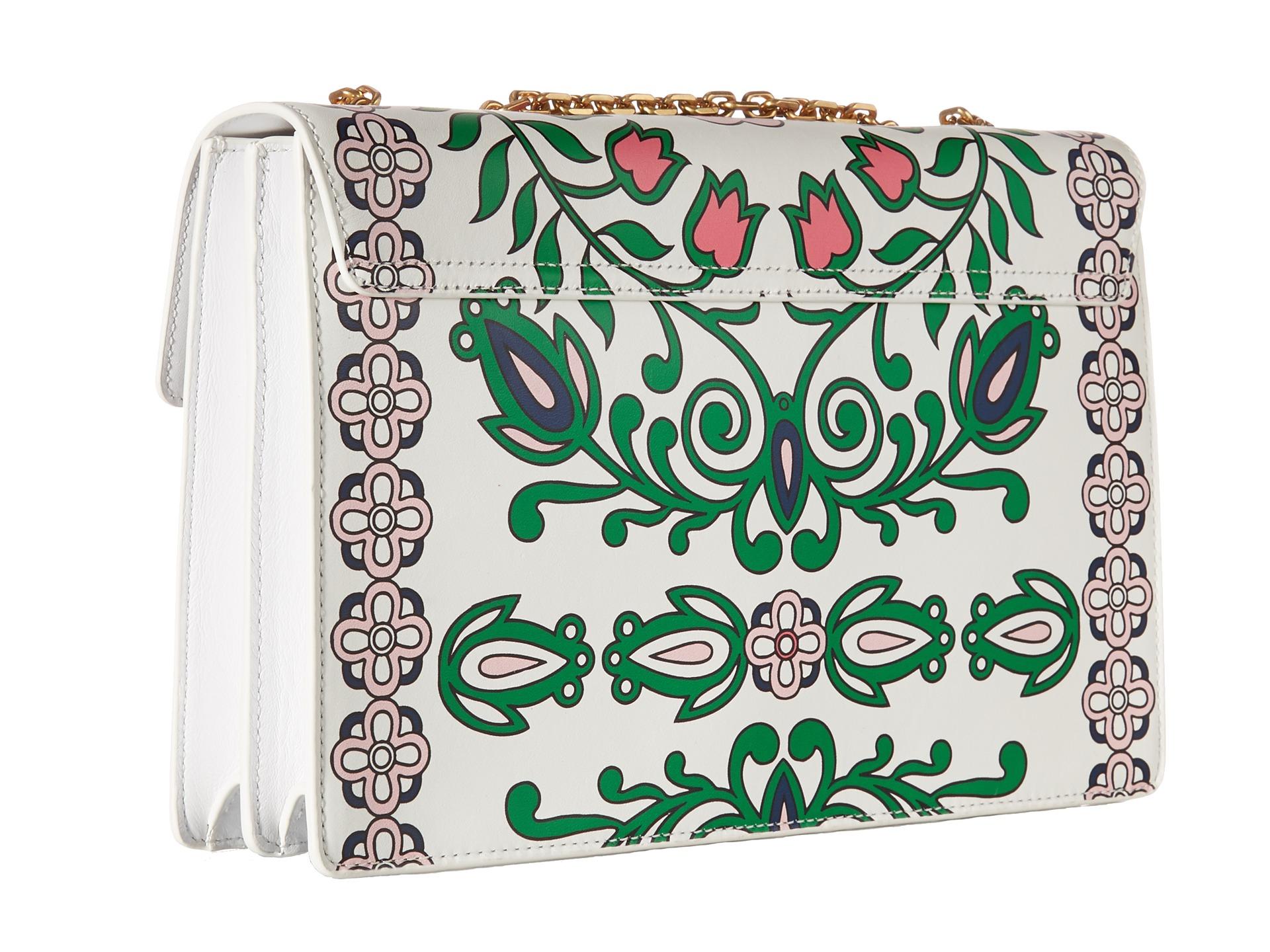 Tory burch Gemini Link Large Leather Shoulder Bag Lyst