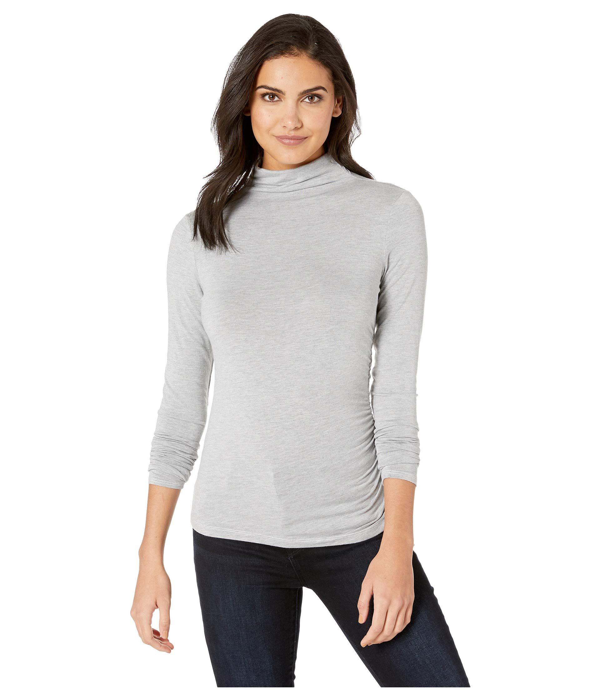 Download Lyst - Michael Stars Jules Jersey Long Sleeve Mock Neck ...