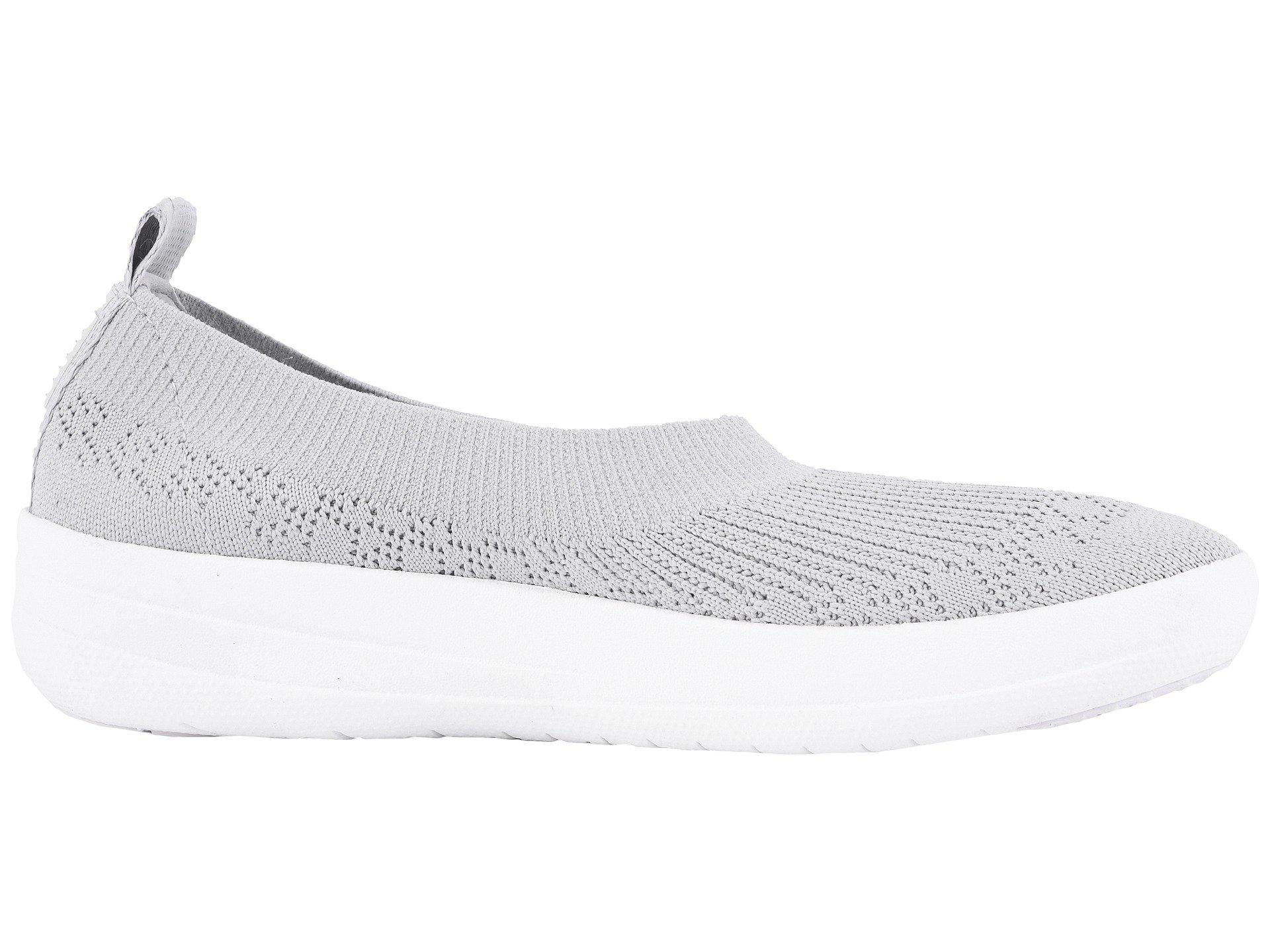 Lyst - Fitflop Uberknit Slip-on Ballerina (black) Women's Slip On Shoes in White