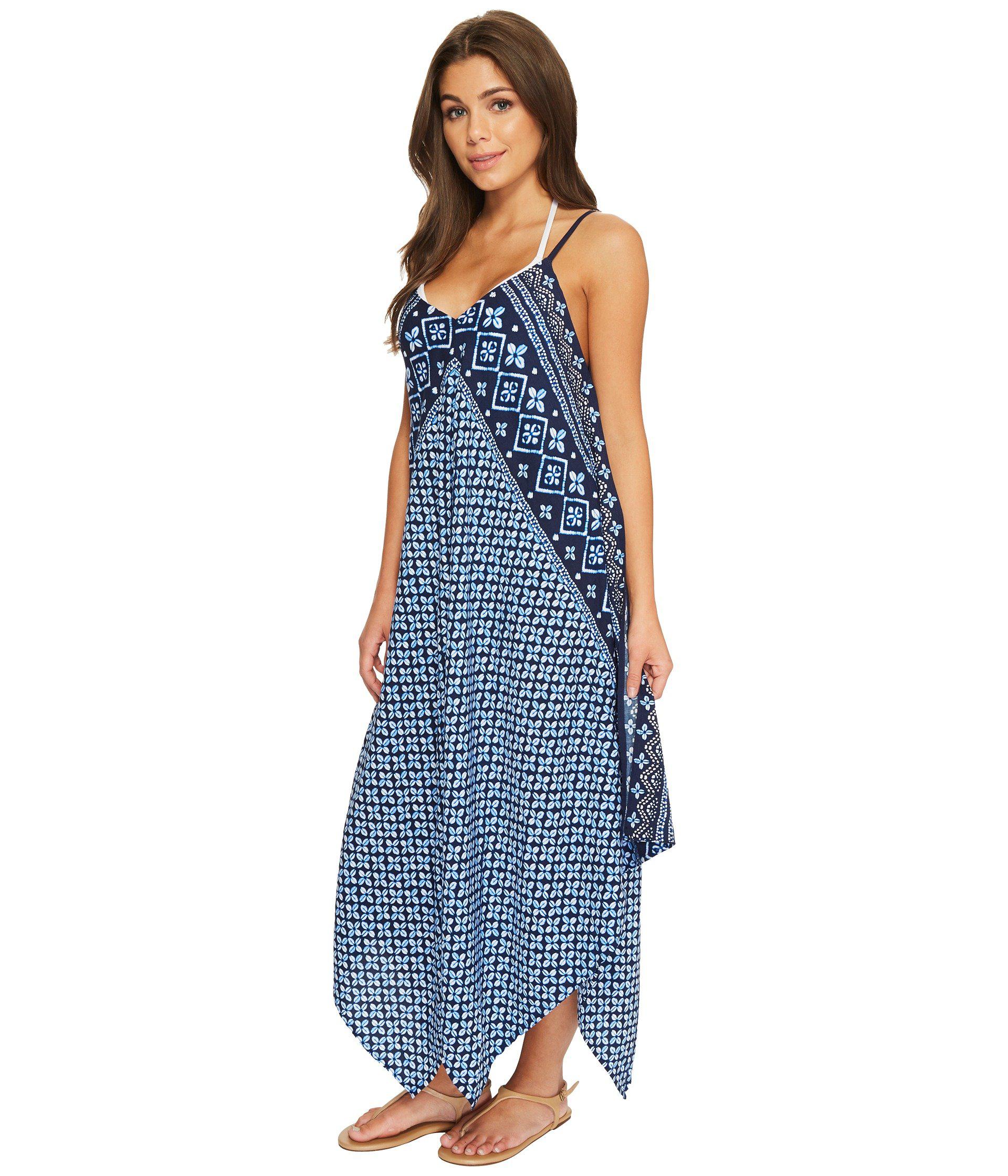Lyst - Tommy Bahama Indigo Cowrie Scarf Dress Cover-up (mare Navy ...