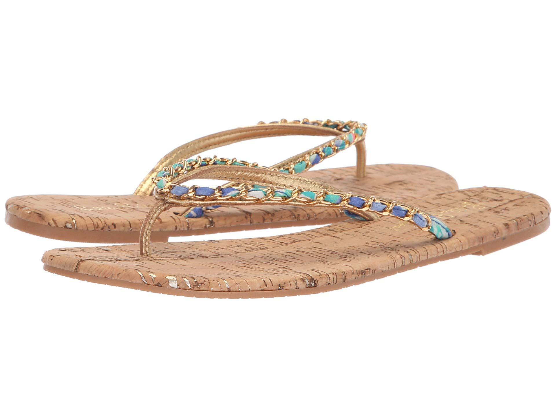 Lyst - Lilly Pulitzer Naples Sandal (natural) Women's Dress Sandals in ...