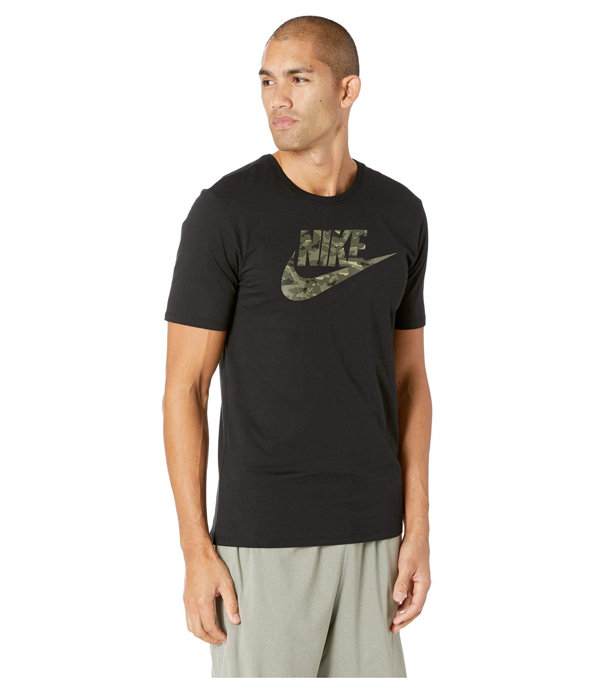 nike t shirts men black